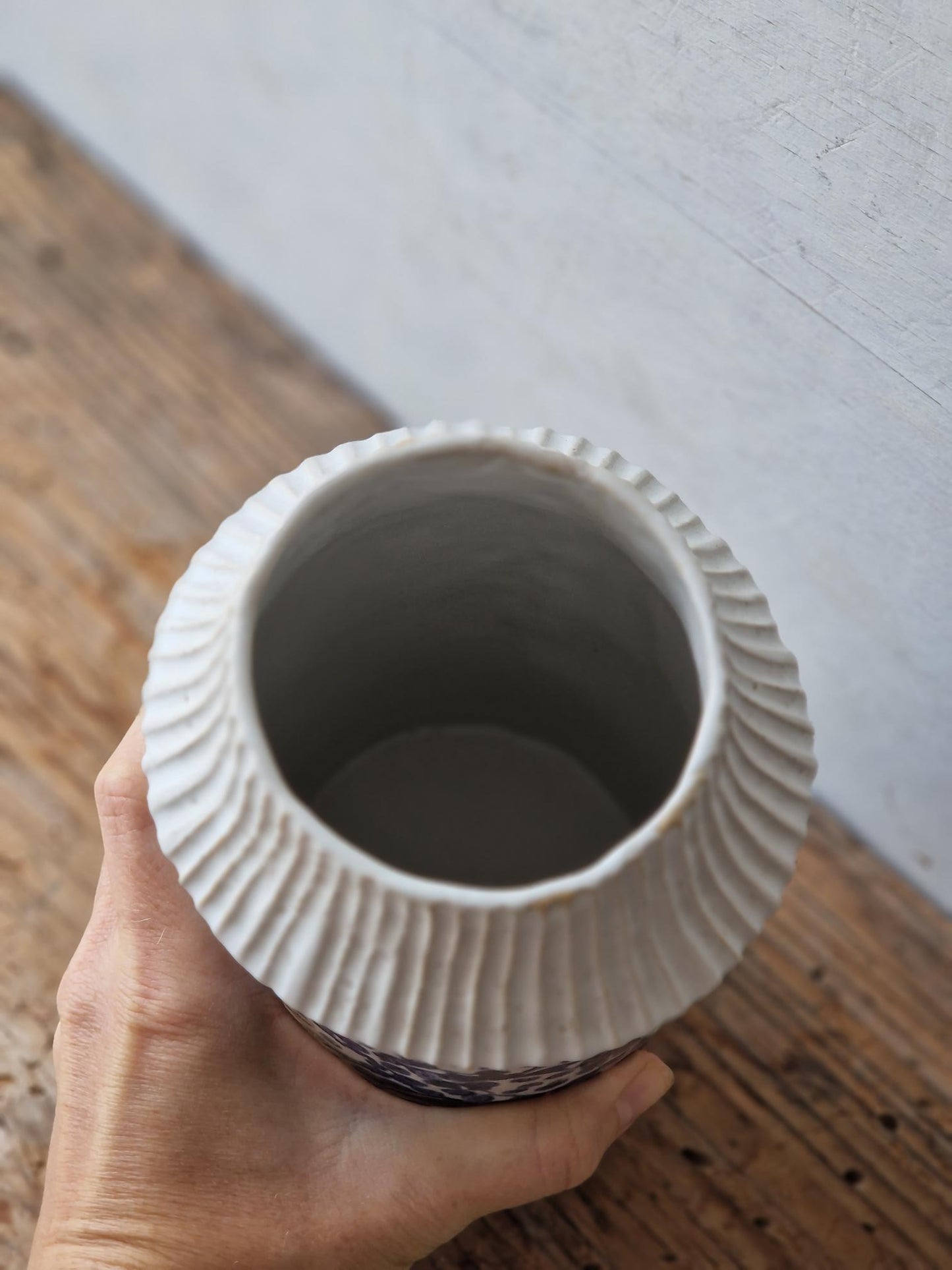 Handmade floral vase