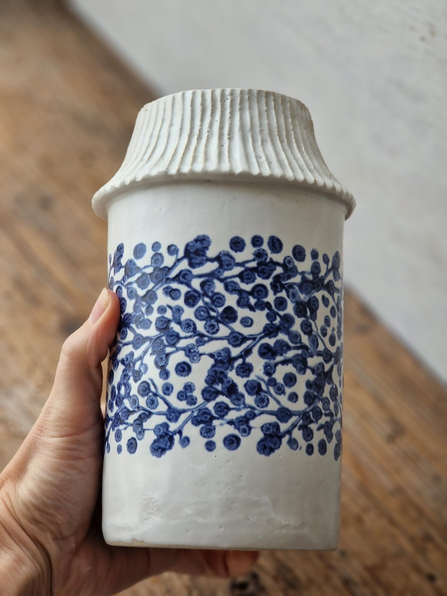 Handmade floral vase