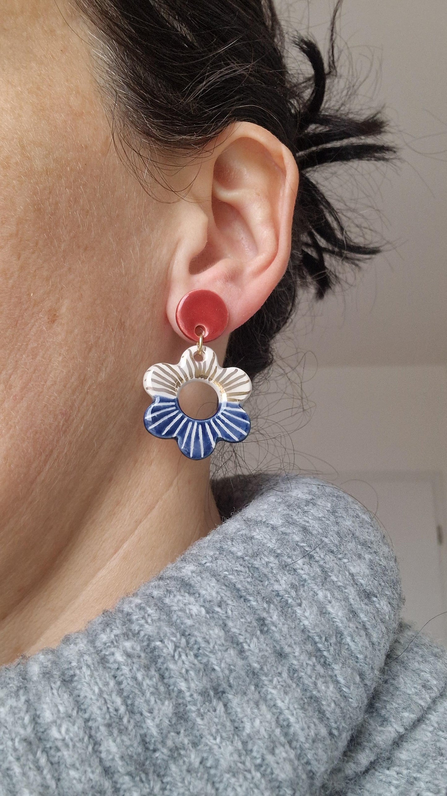 Ceramic Earrings No. 145