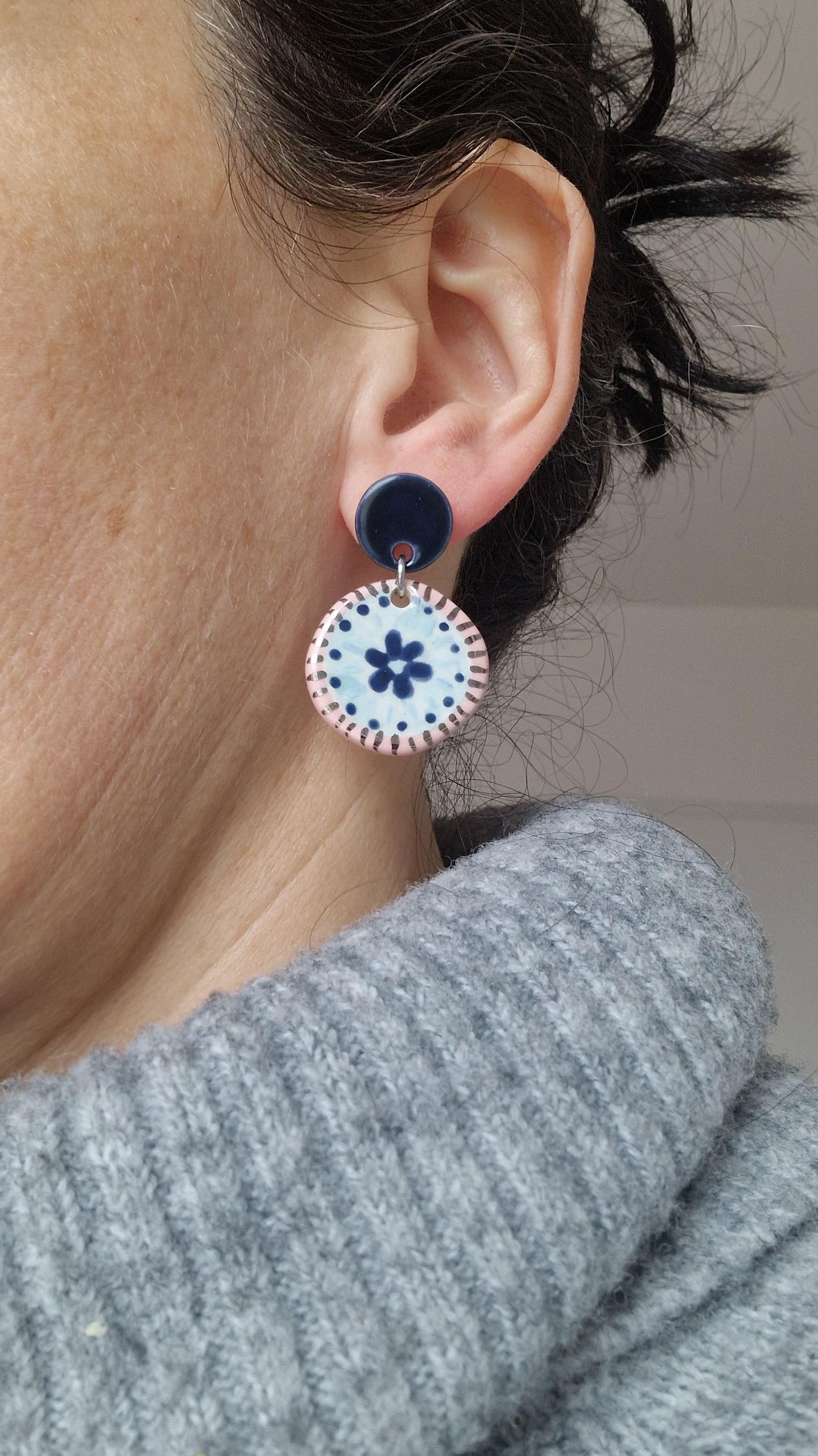 Ceramic Earrings No. 138