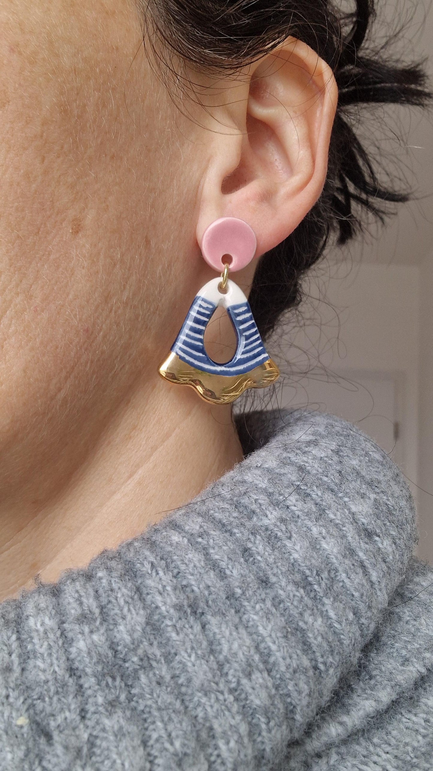 Ceramic Earrings No. 144