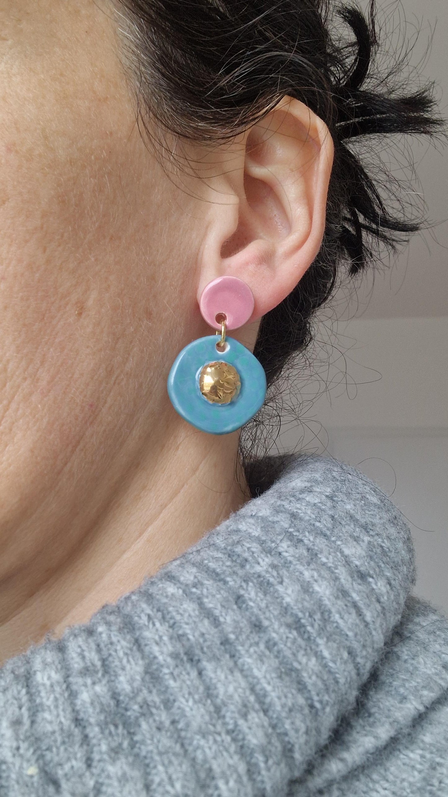 Ceramic Earrings No. 130