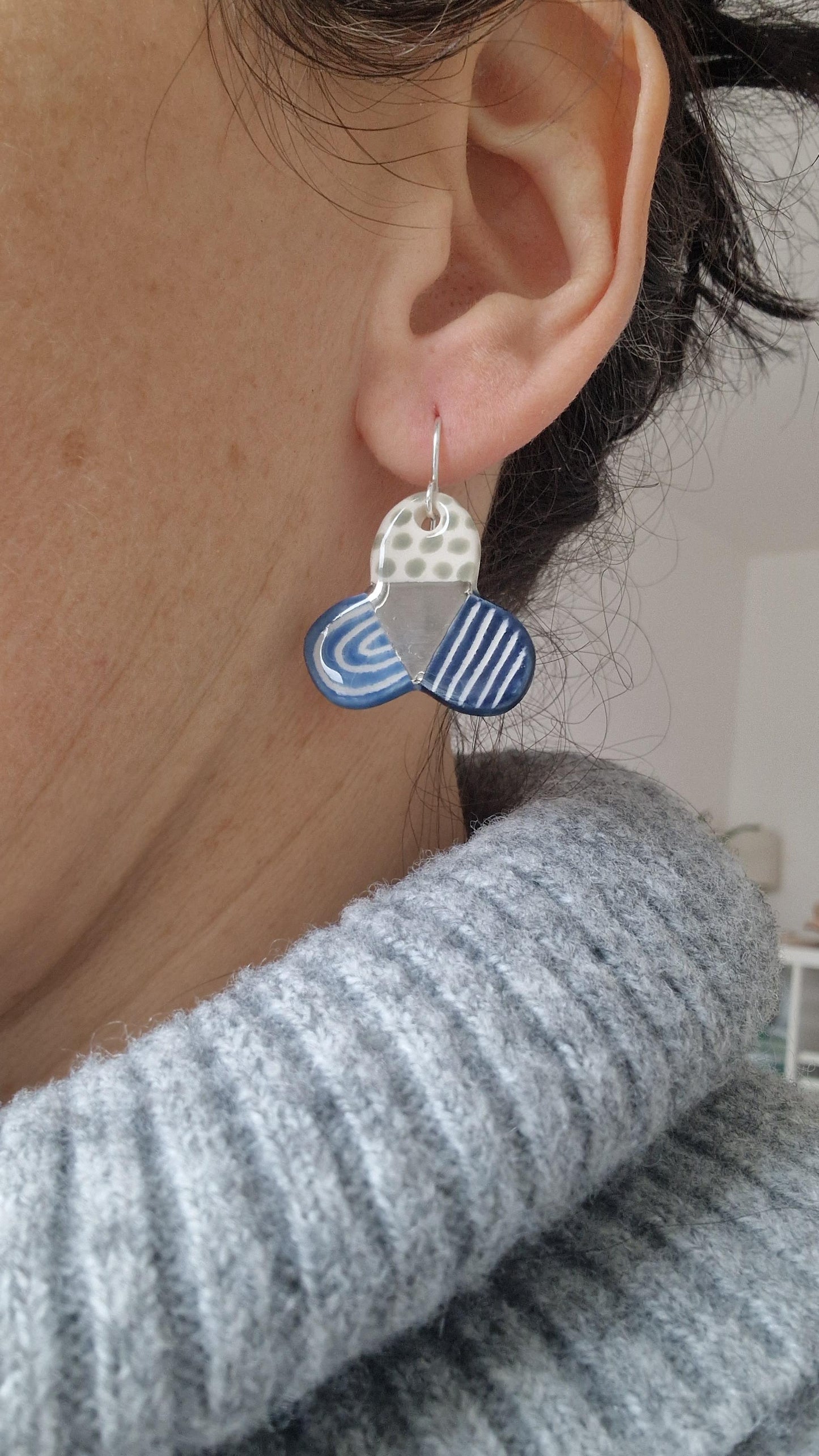 Ceramic Earrings No. 161