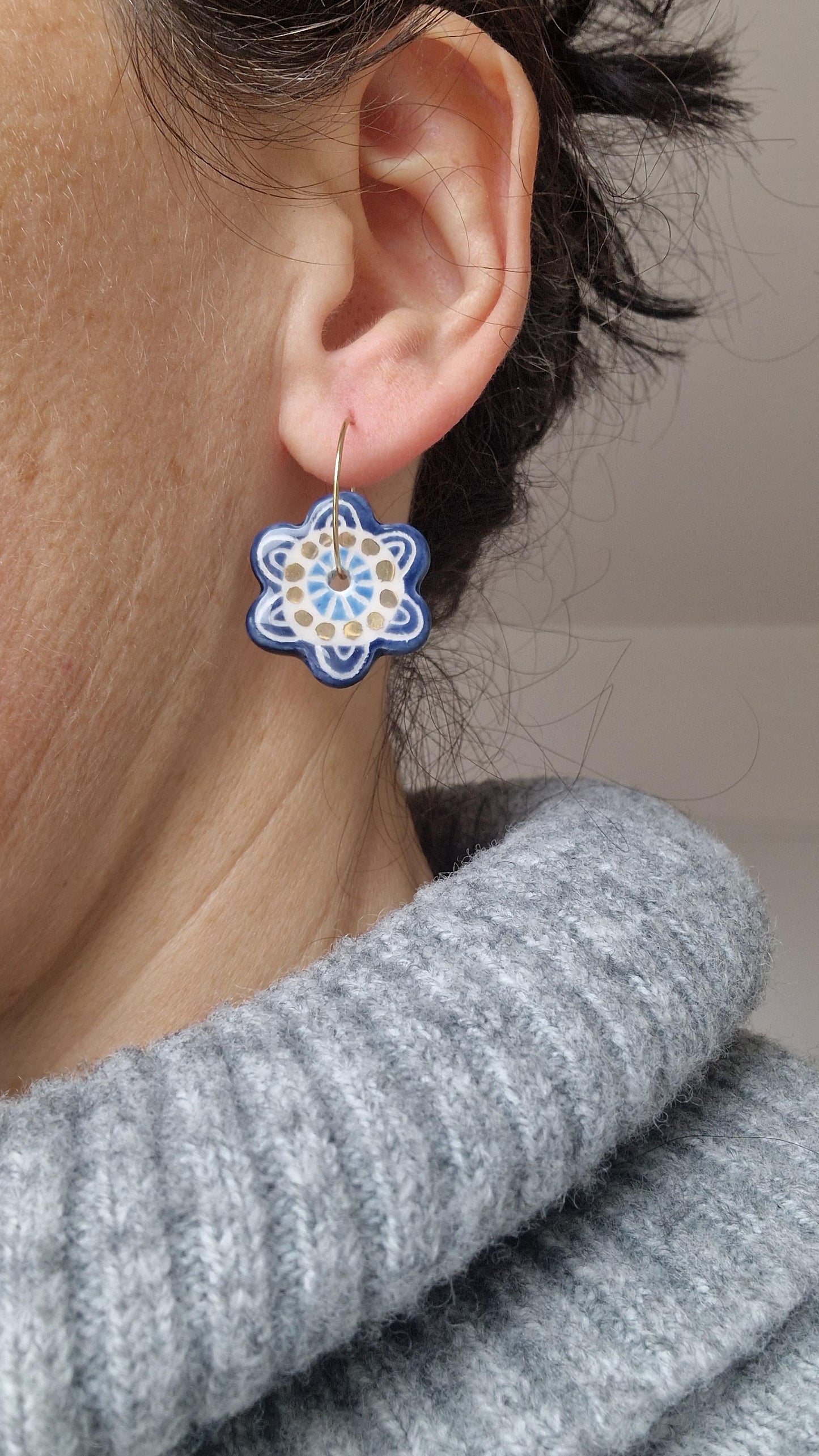 Ceramic Earrings No. 167