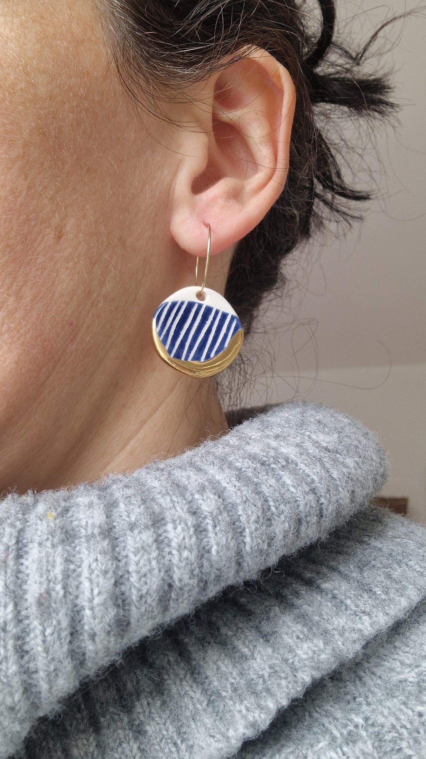 Ceramic Earrings No. 179