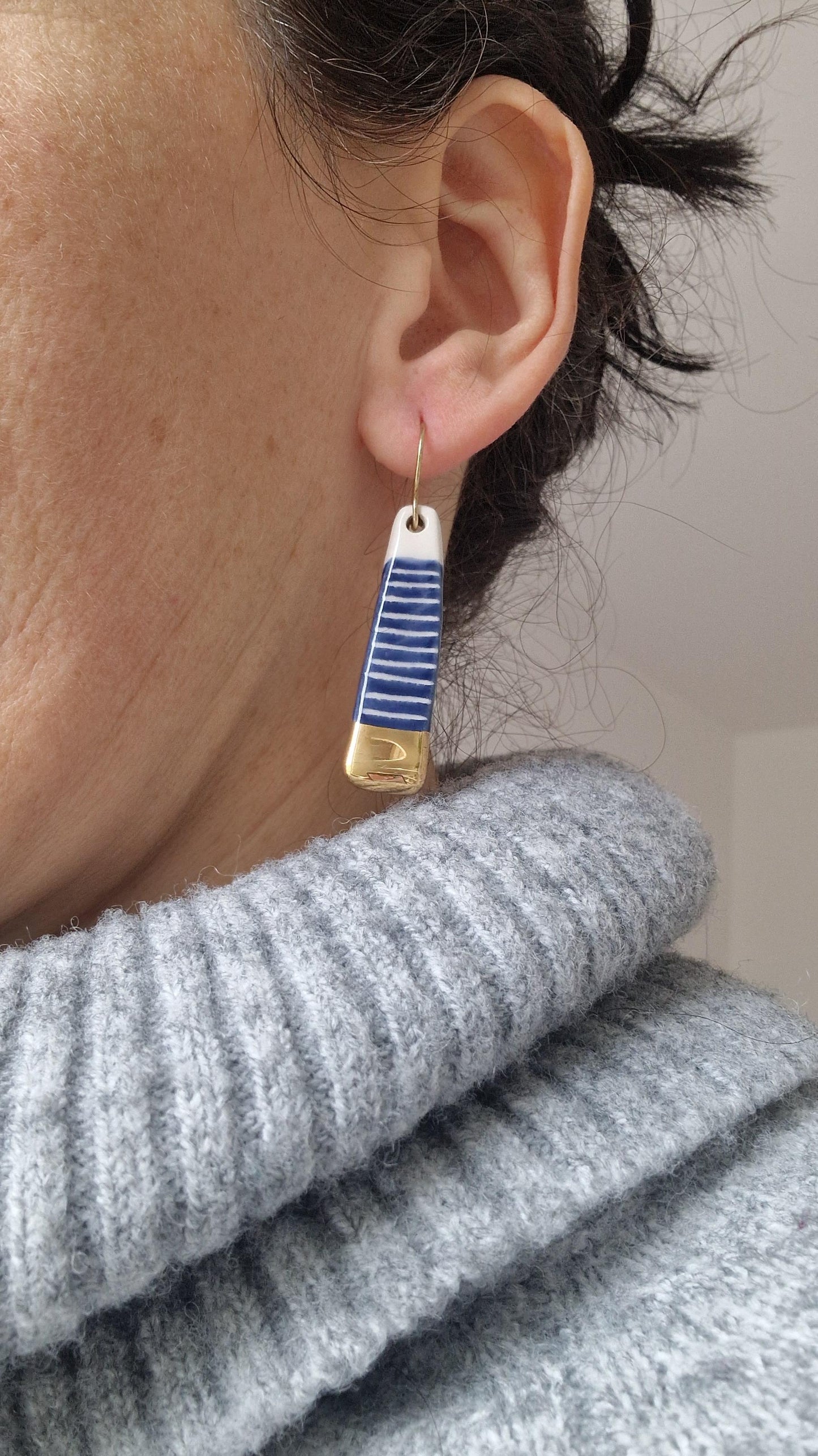 Ceramic Earrings No. 141