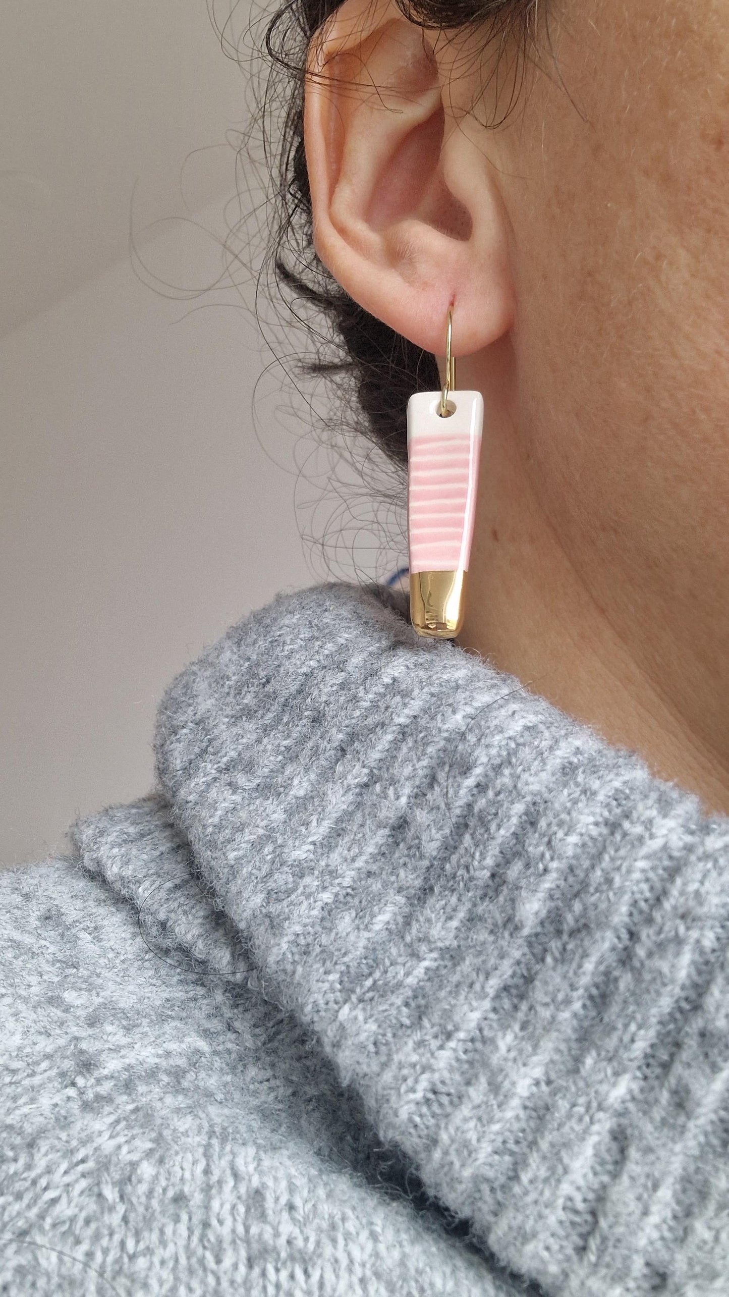 Ceramic Earrings No. 164