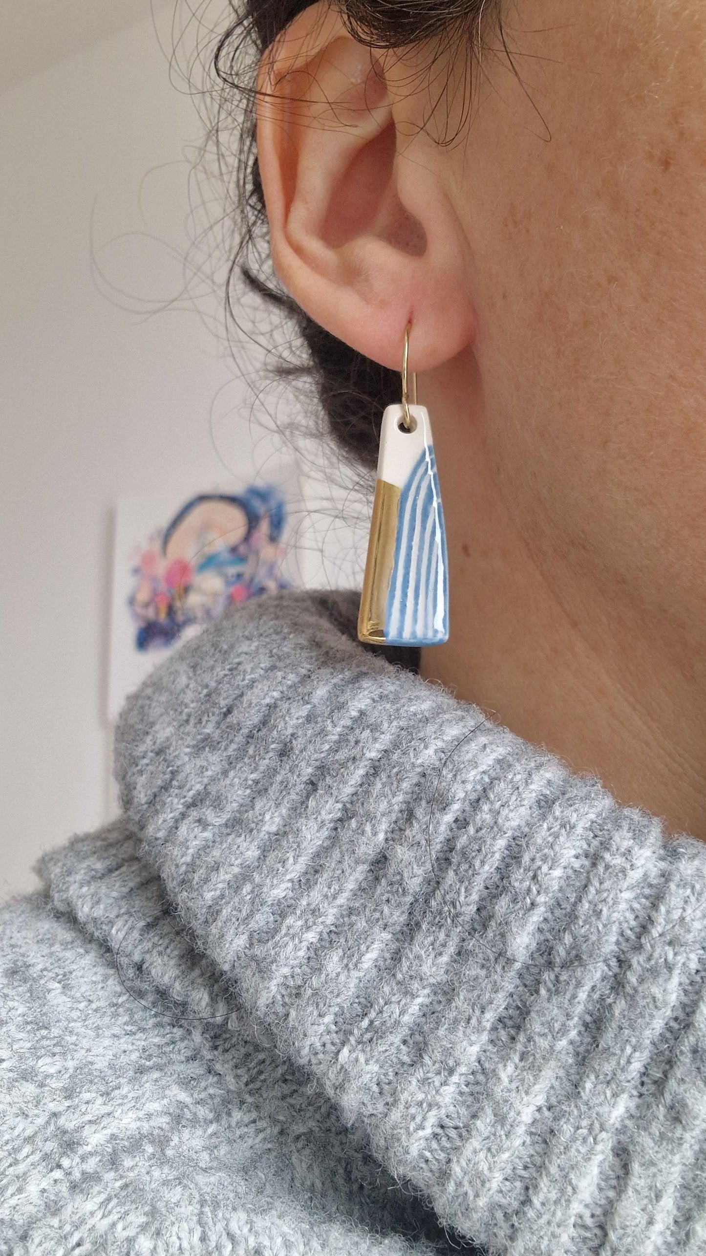 Ceramic Earrings No. 139