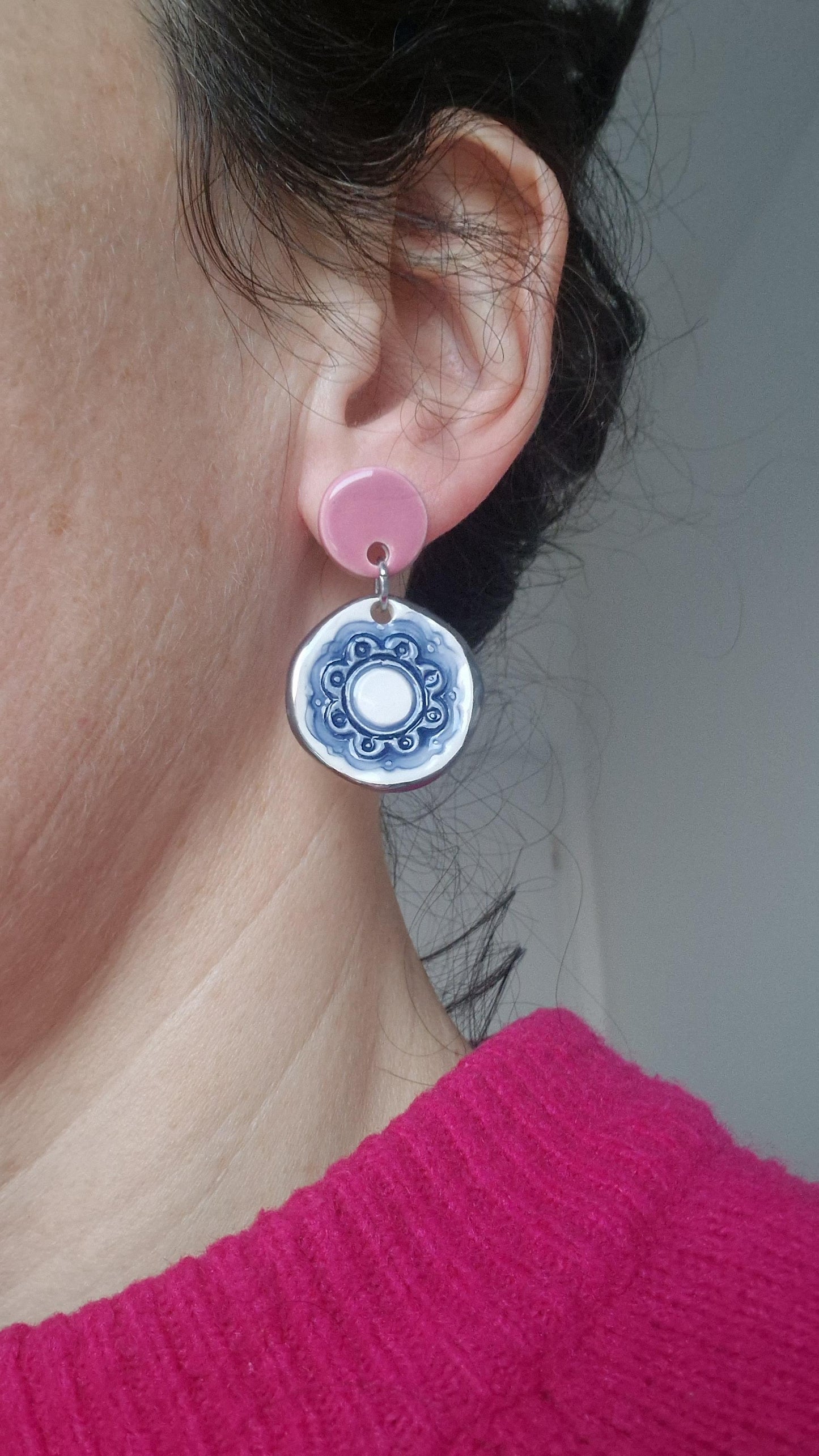 Ceramic Earrings No. 136