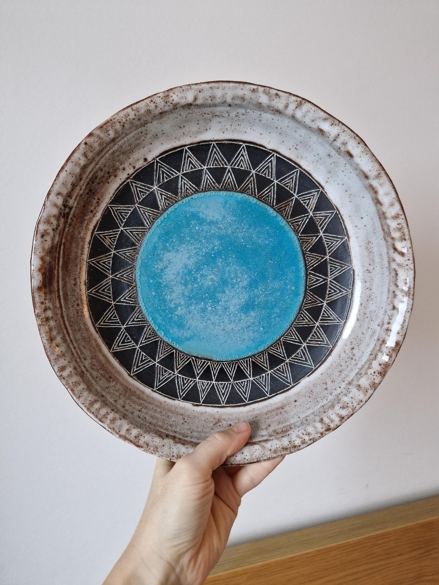 Geometric Patterns - large bowl black No. 3