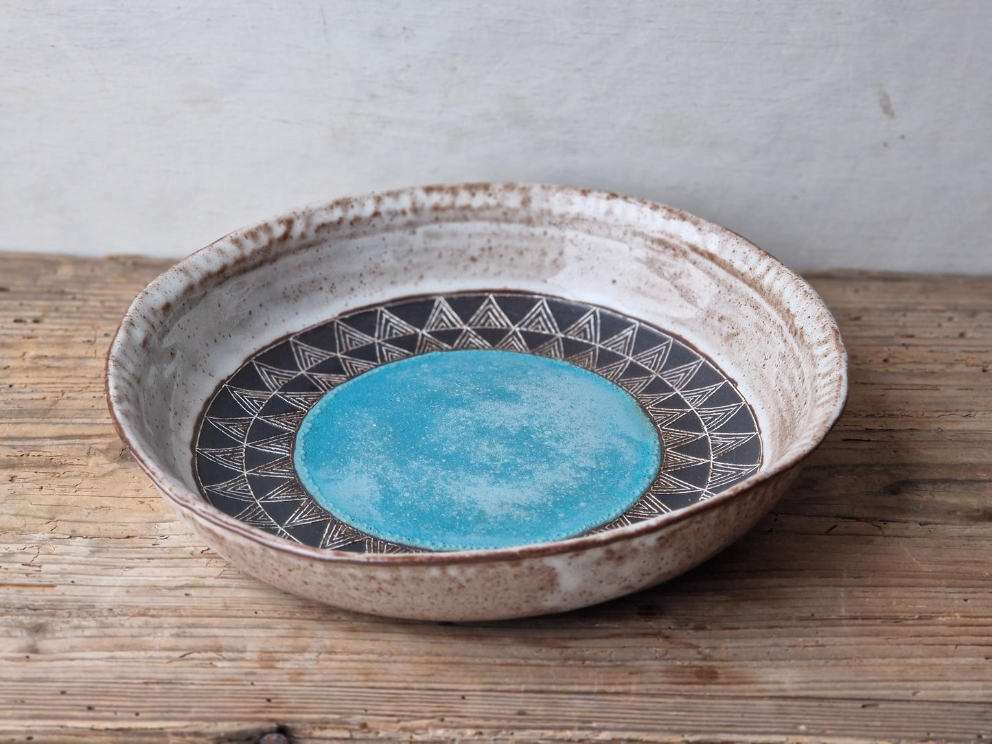 Geometric Patterns - large bowl black No. 3