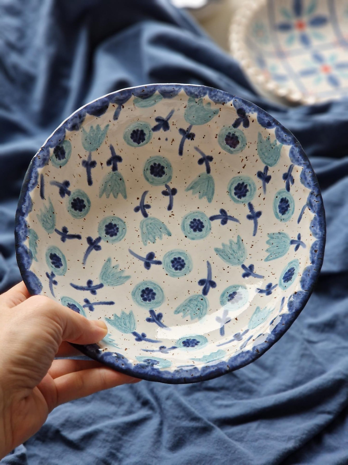 Pasta bowl handpainted Nr. 56