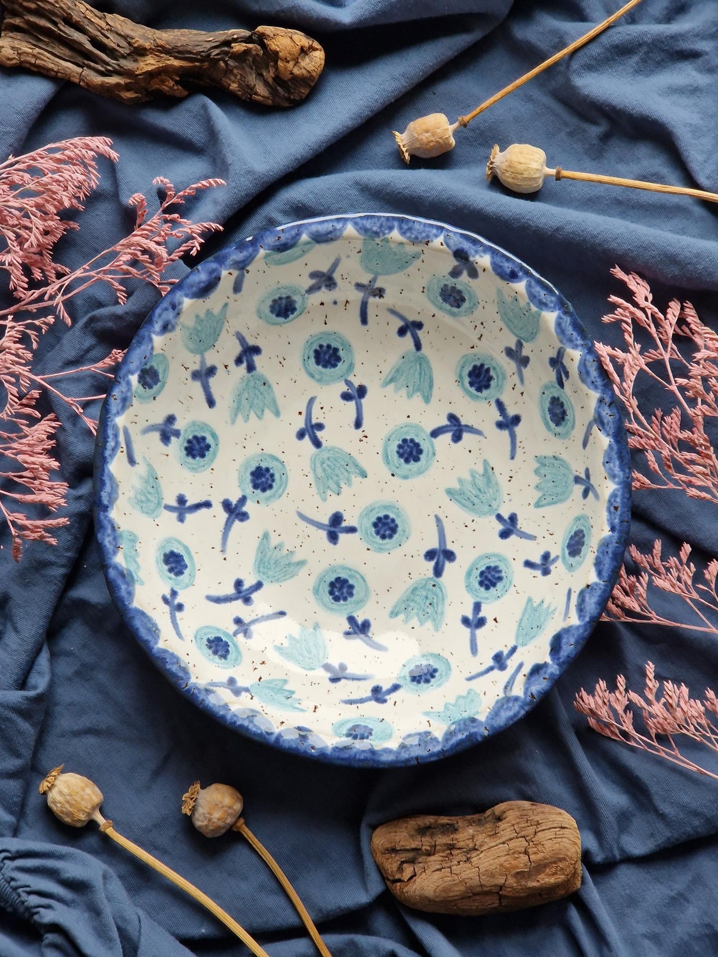 Pasta bowl handpainted Nr. 56