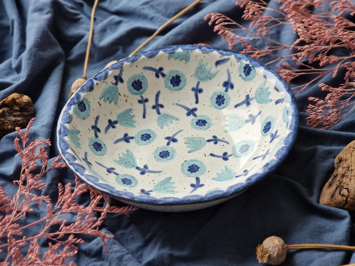 Pasta bowl handpainted Nr. 56
