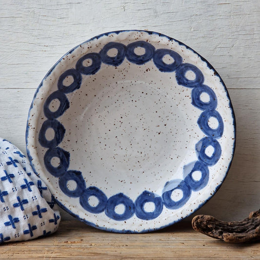 Handmade ceramic pasta bowl
