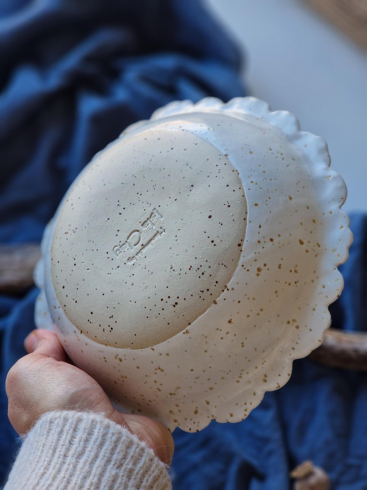 Scalloped bowl