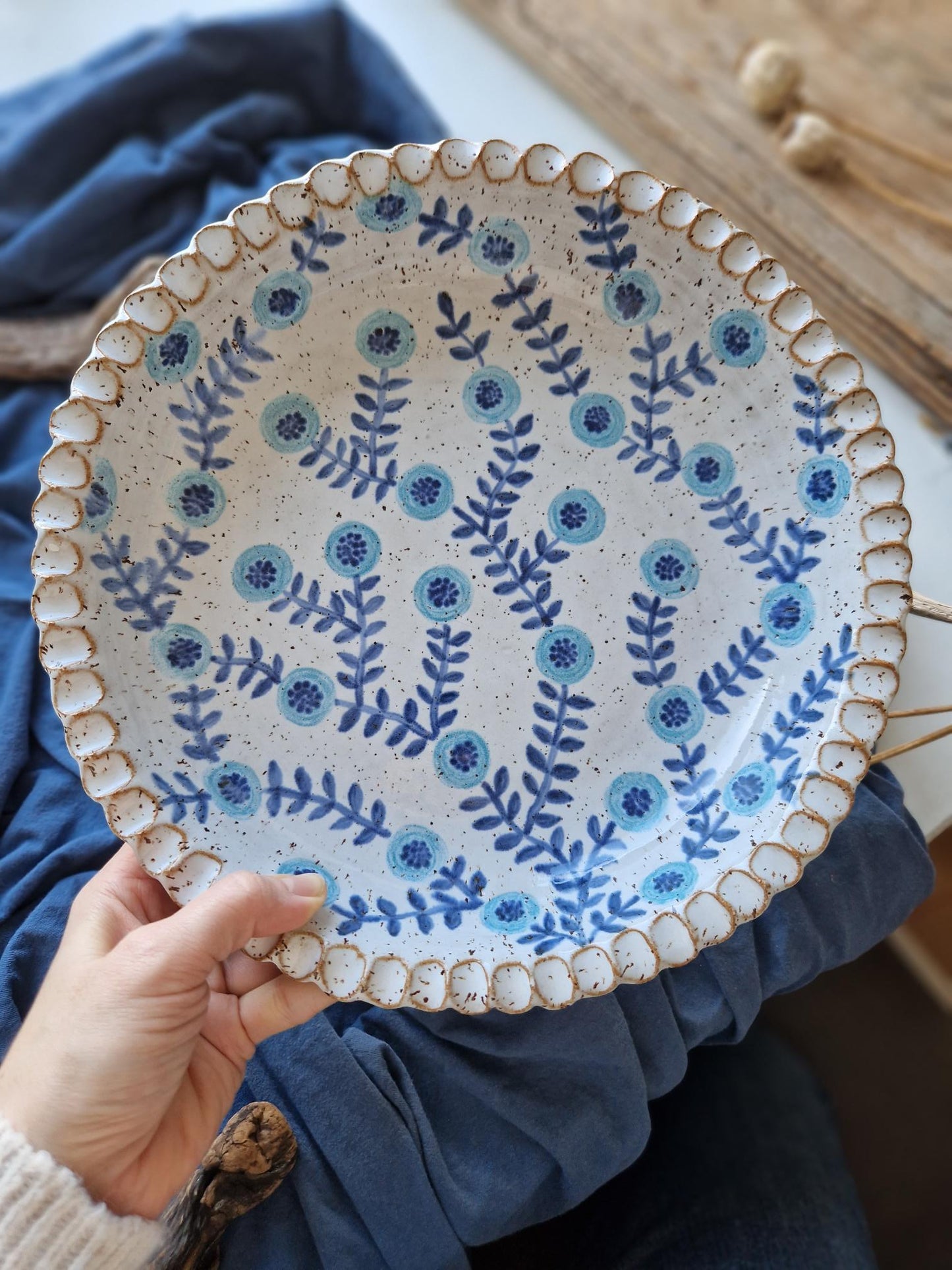 Large floral bowl