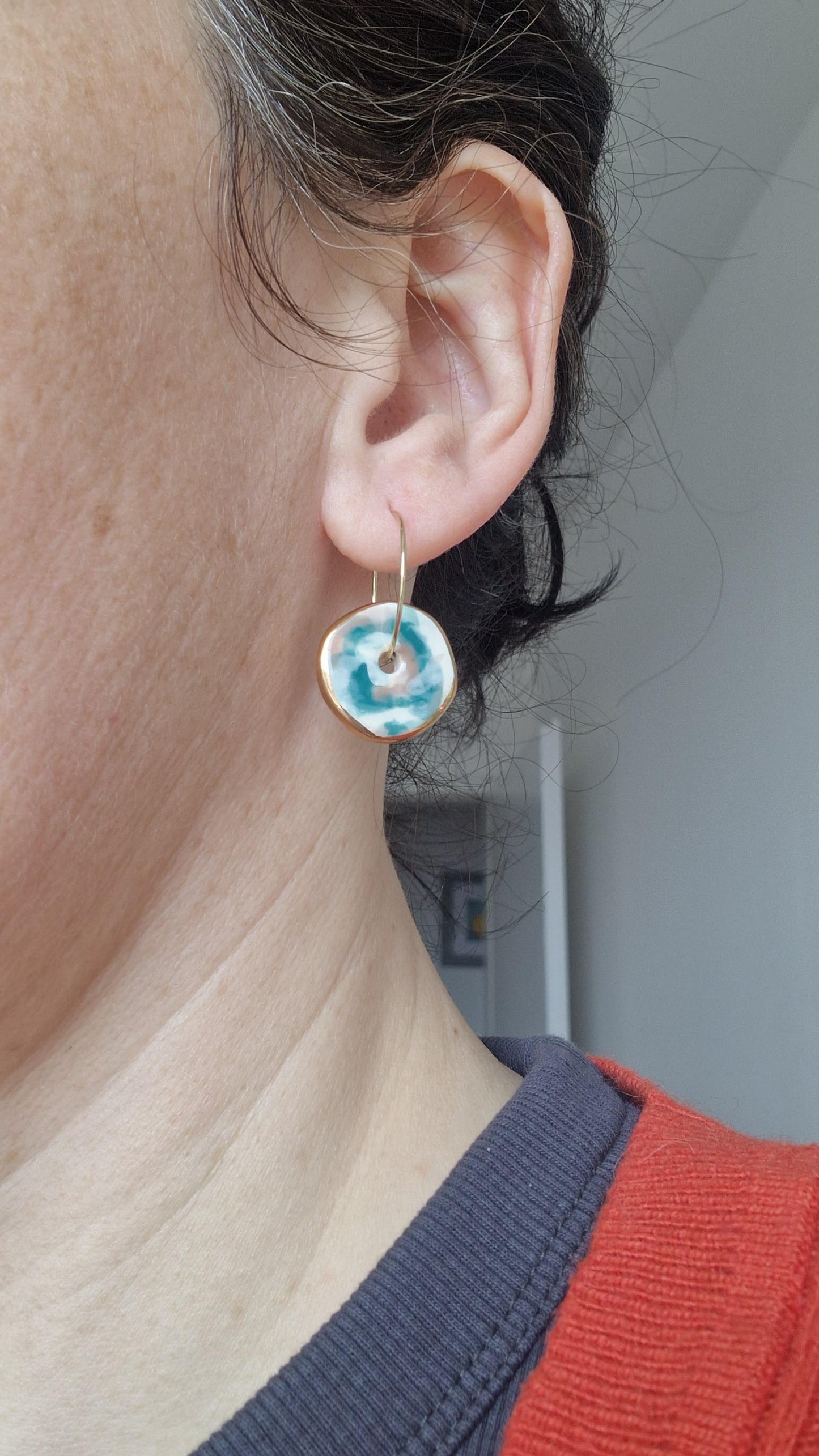 Ceramic earrings No. 185