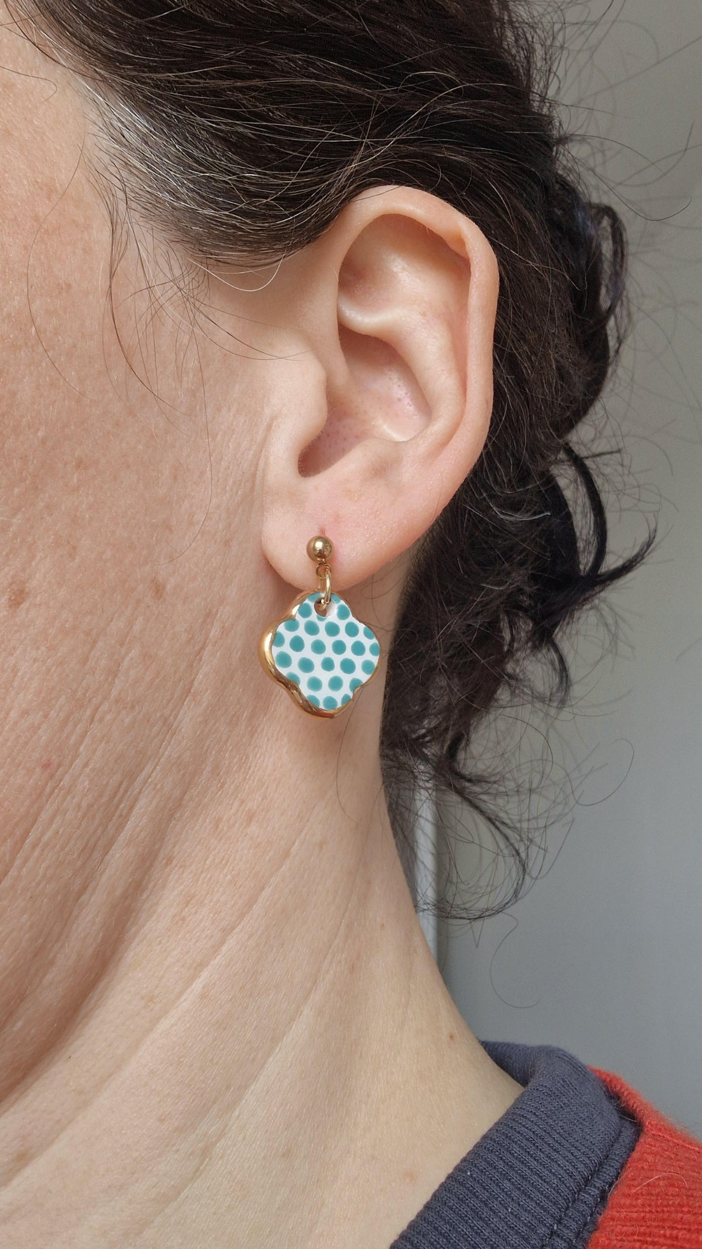 Ceramic Earrings No. 227