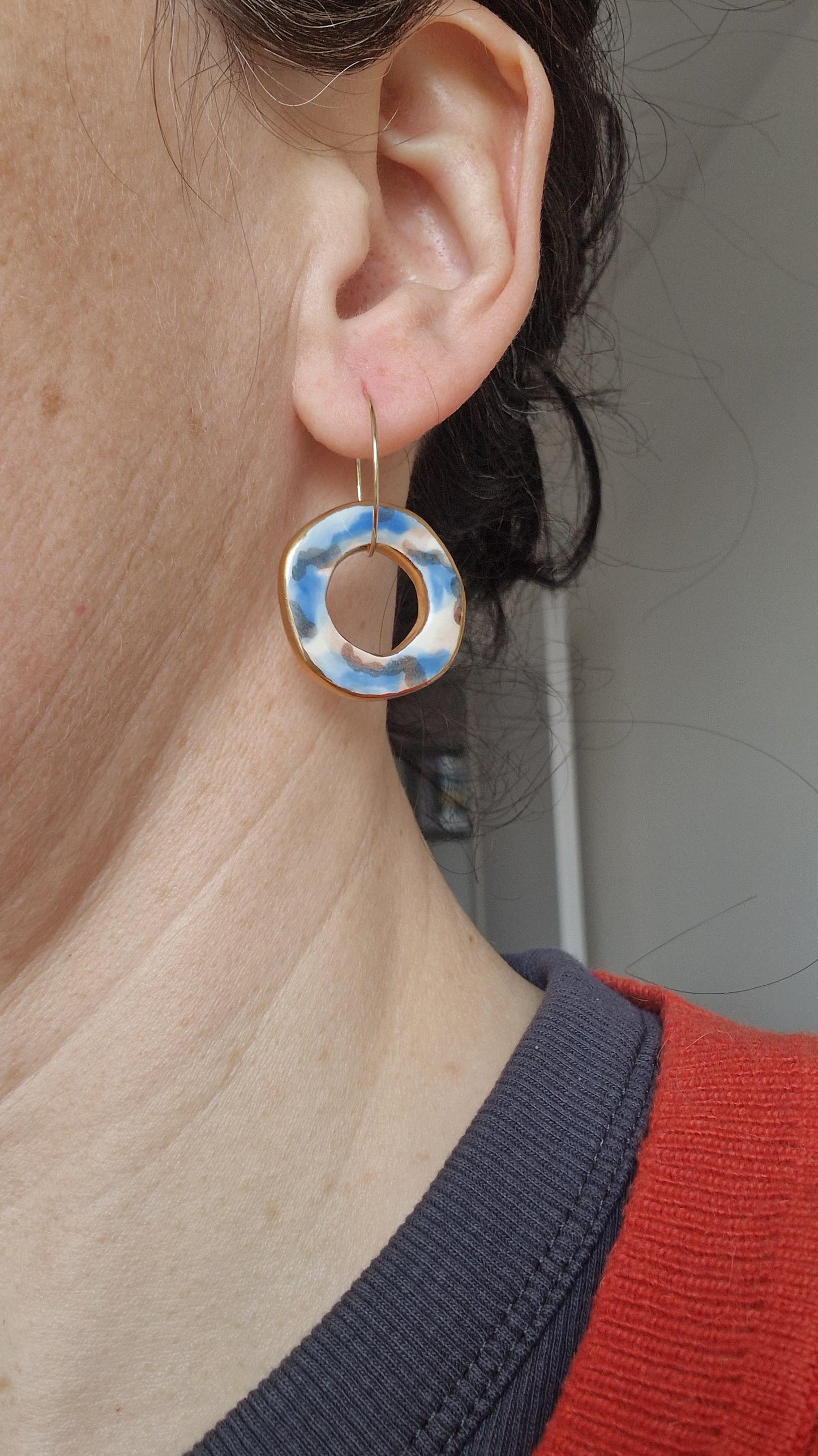 Ceramic Earrings No. 215