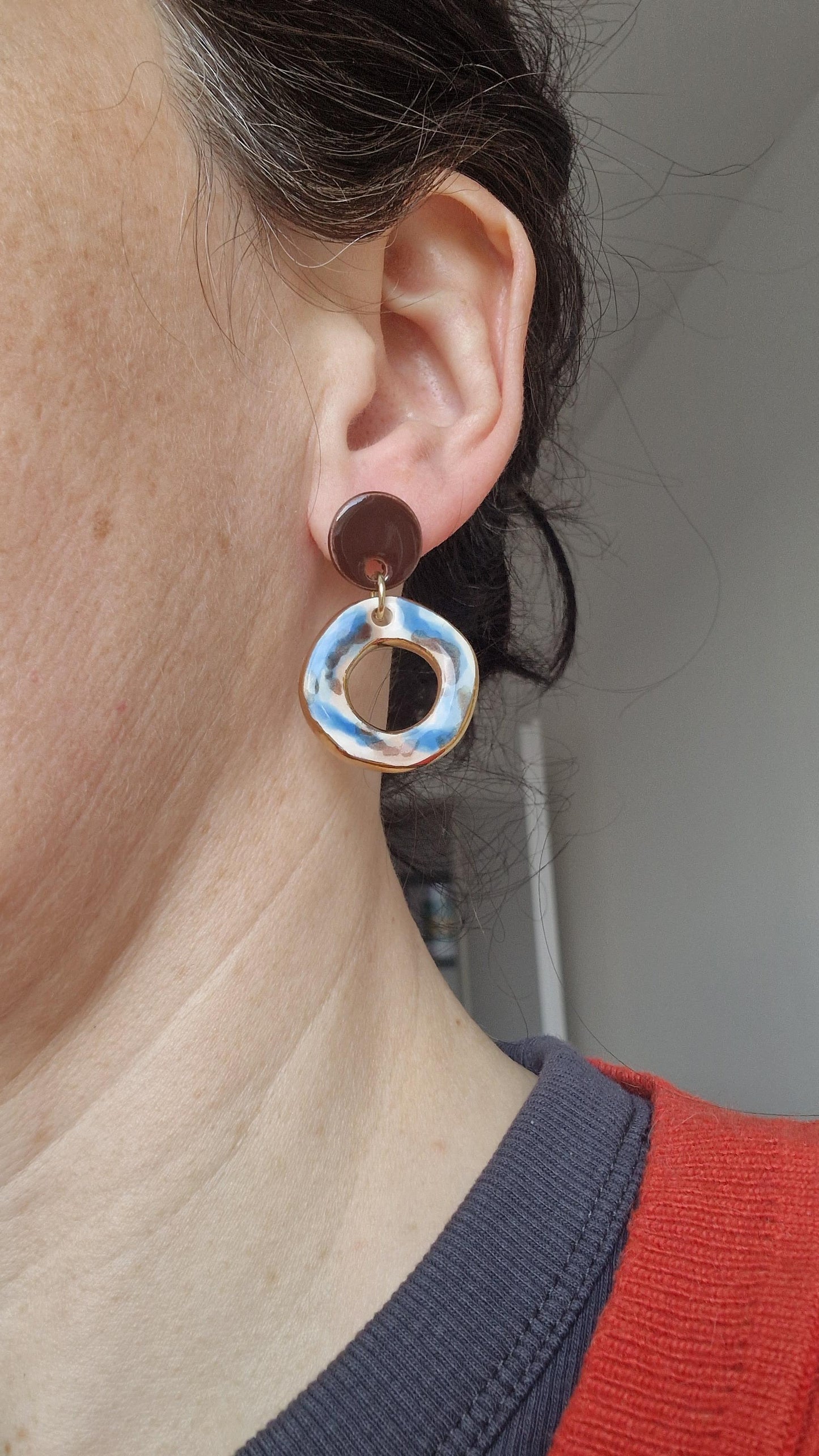 Ceramic Earrings No. 214