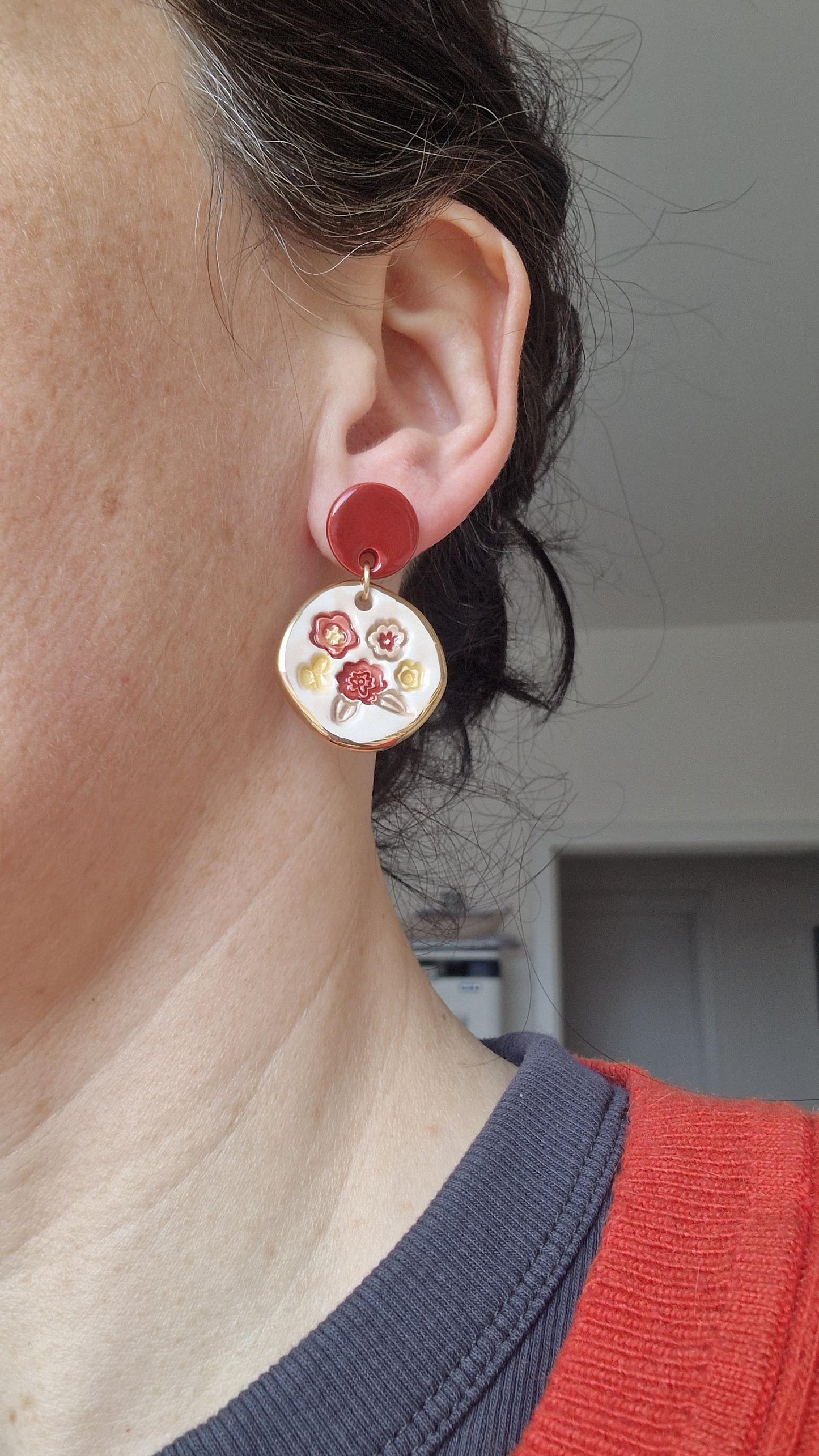 Ceramic Earrings No. 210