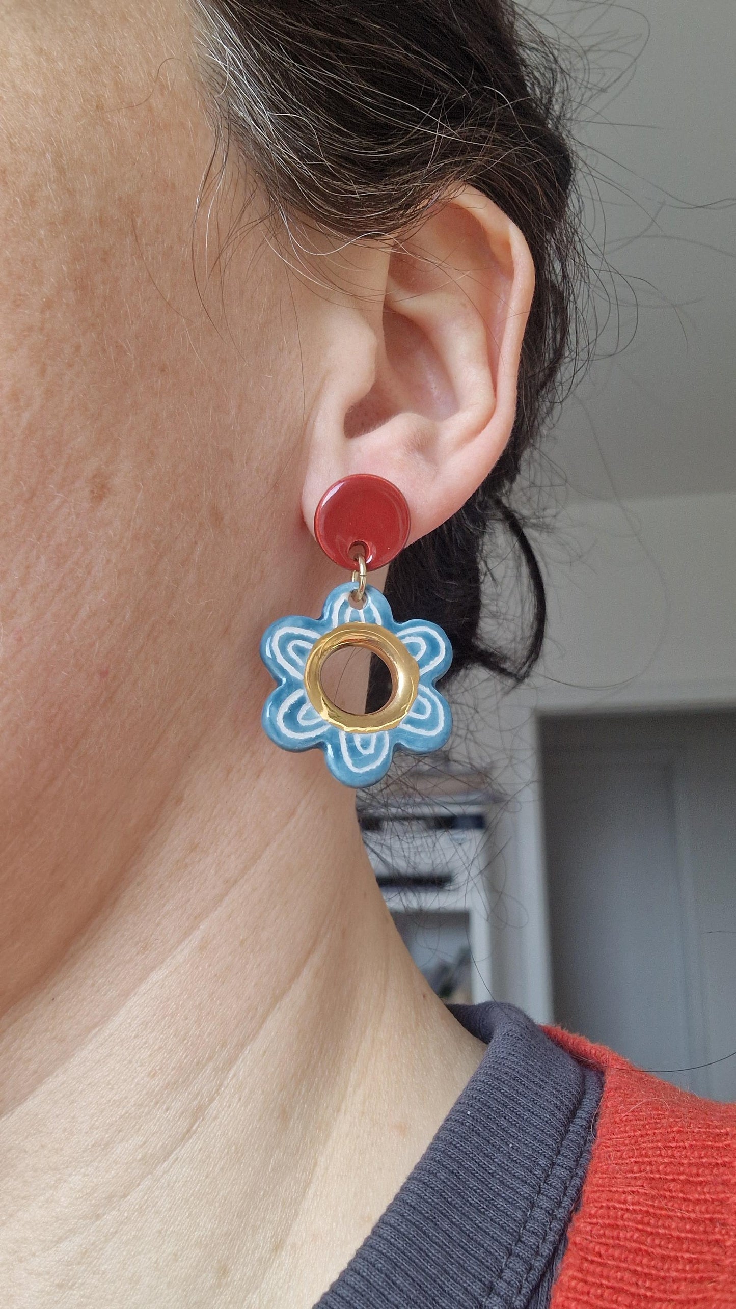 Ceramic Earrings No. 203