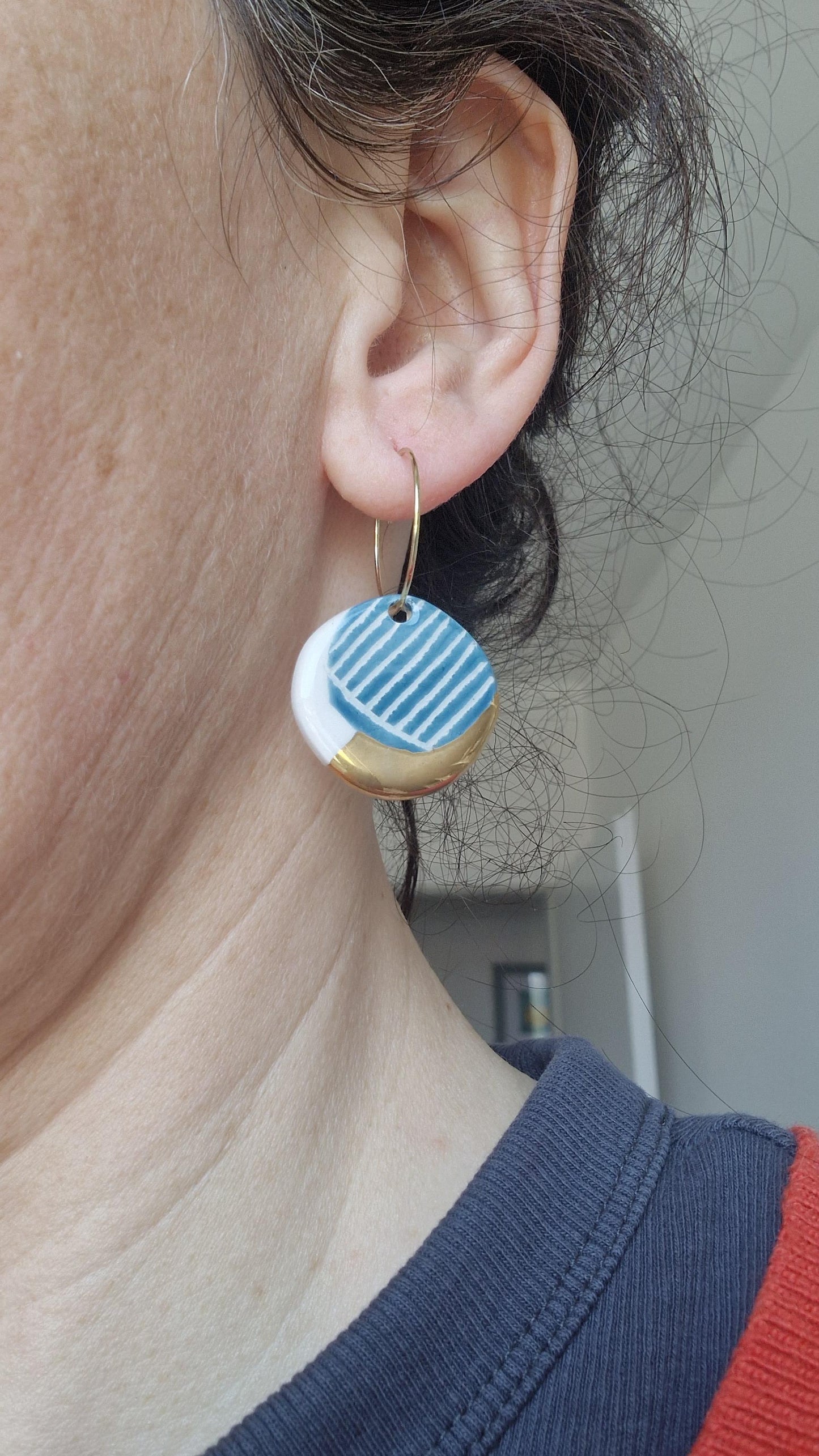 Ceramic Earrings No. 178