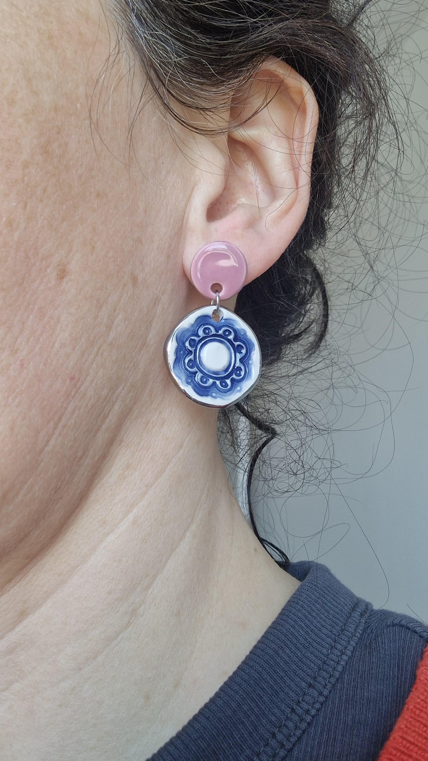 Ceramic Earrings No. 177