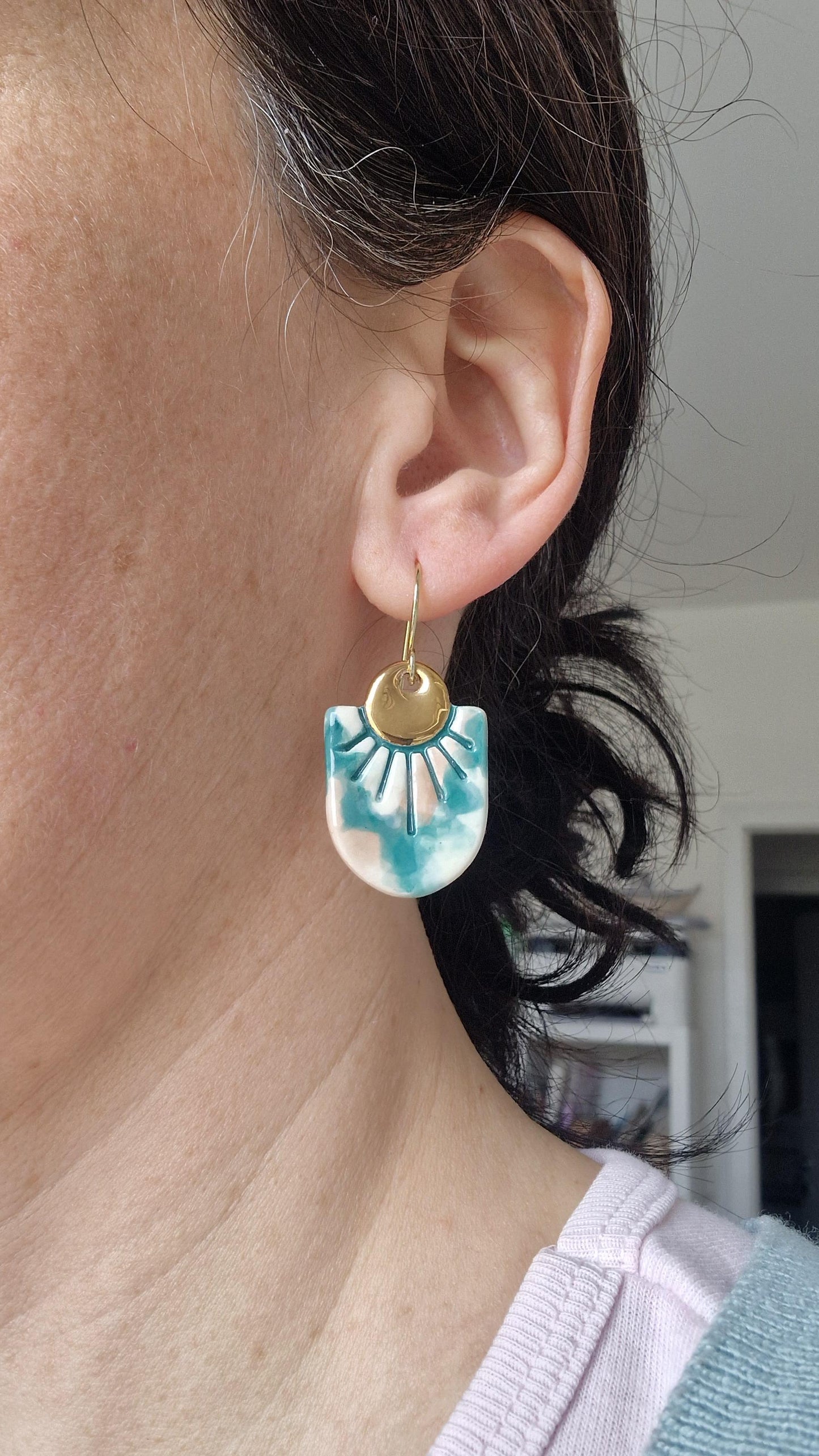 Ceramic earrings No. 230