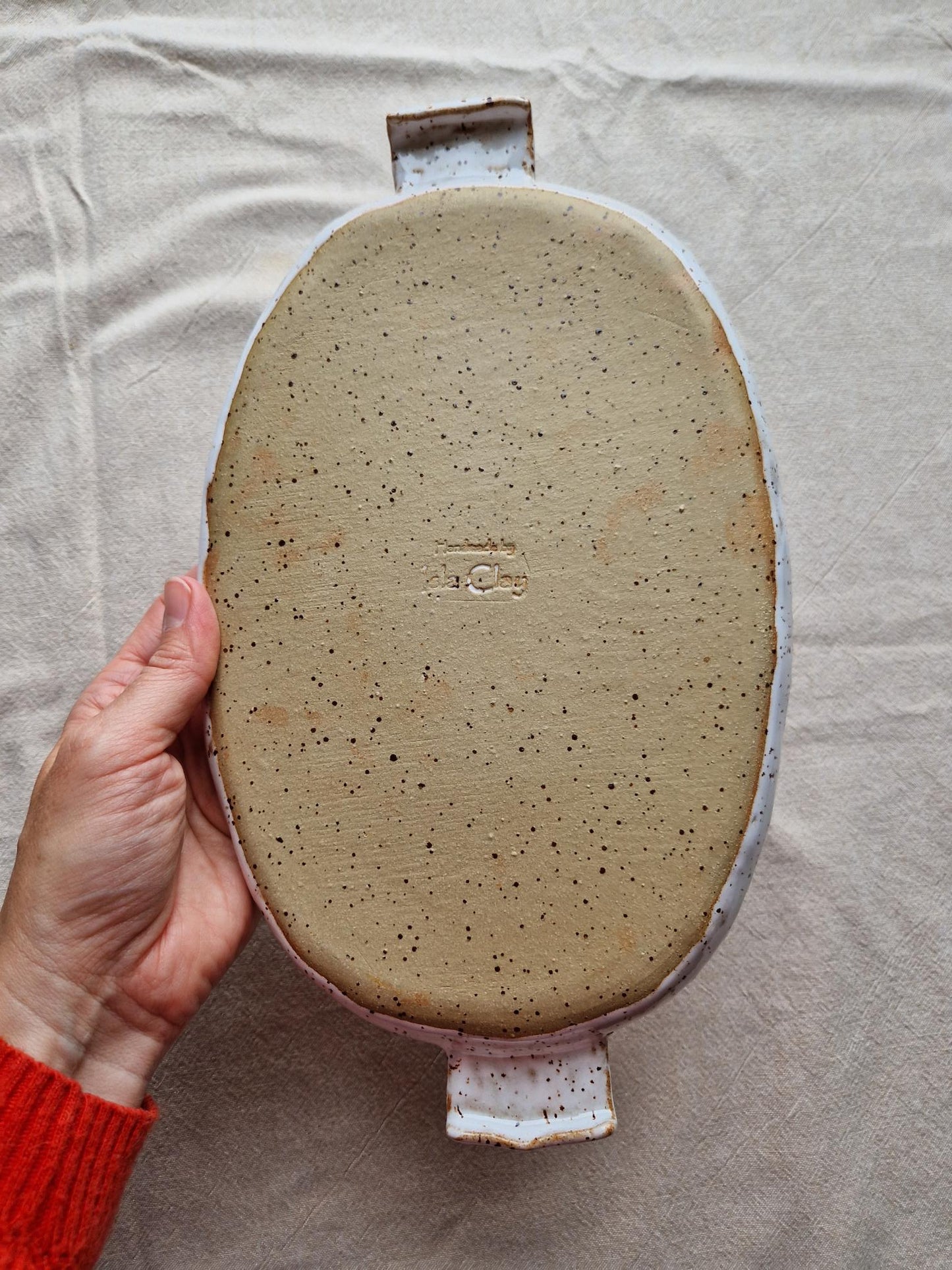 Slightly flawed: Floral platter