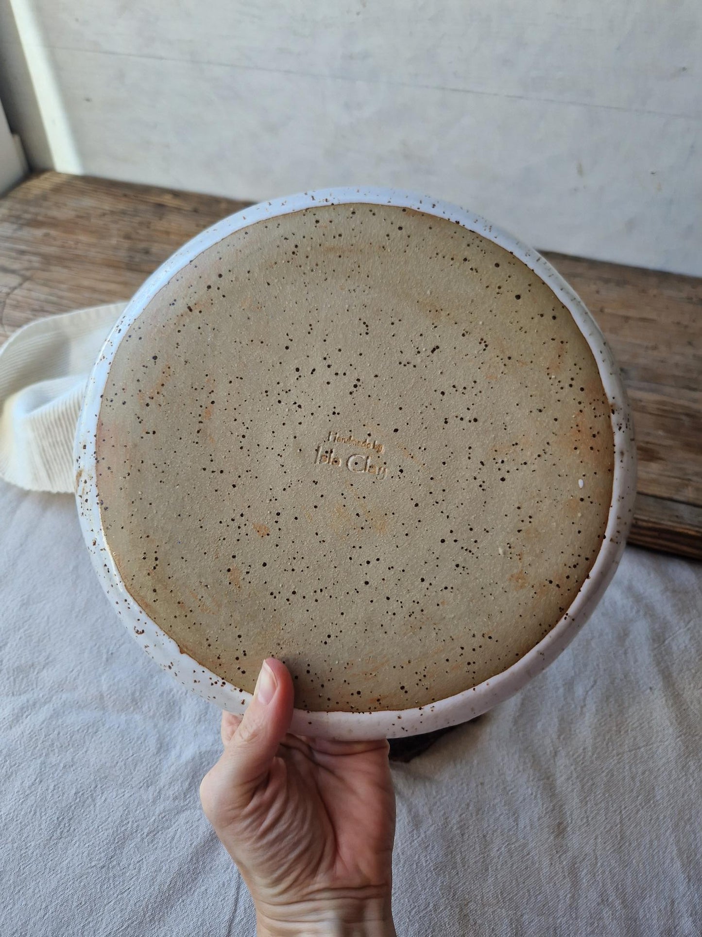 Scalloped floral bowl