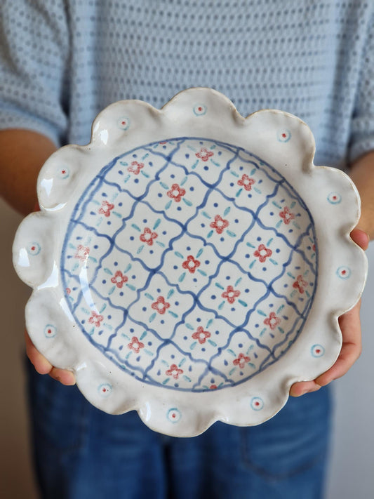 Wavy floral bowl Nr 4