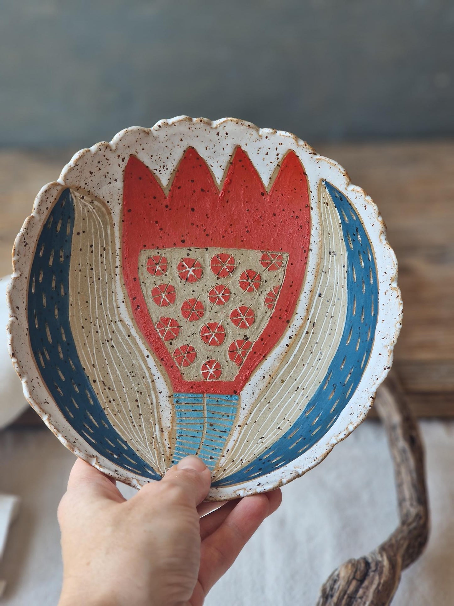 Floral pasta bowl Nr 1