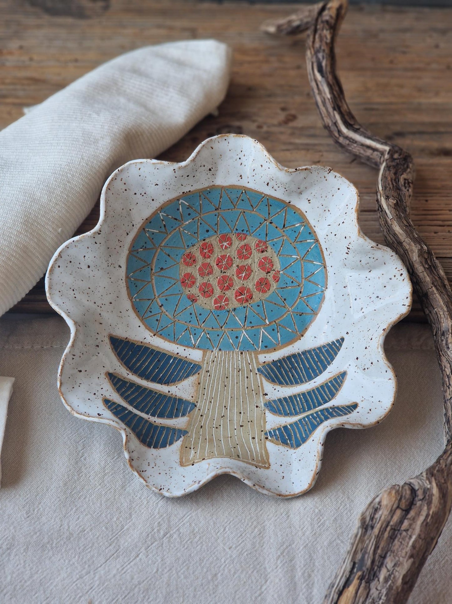Floral Pasta Bowl Nr 2