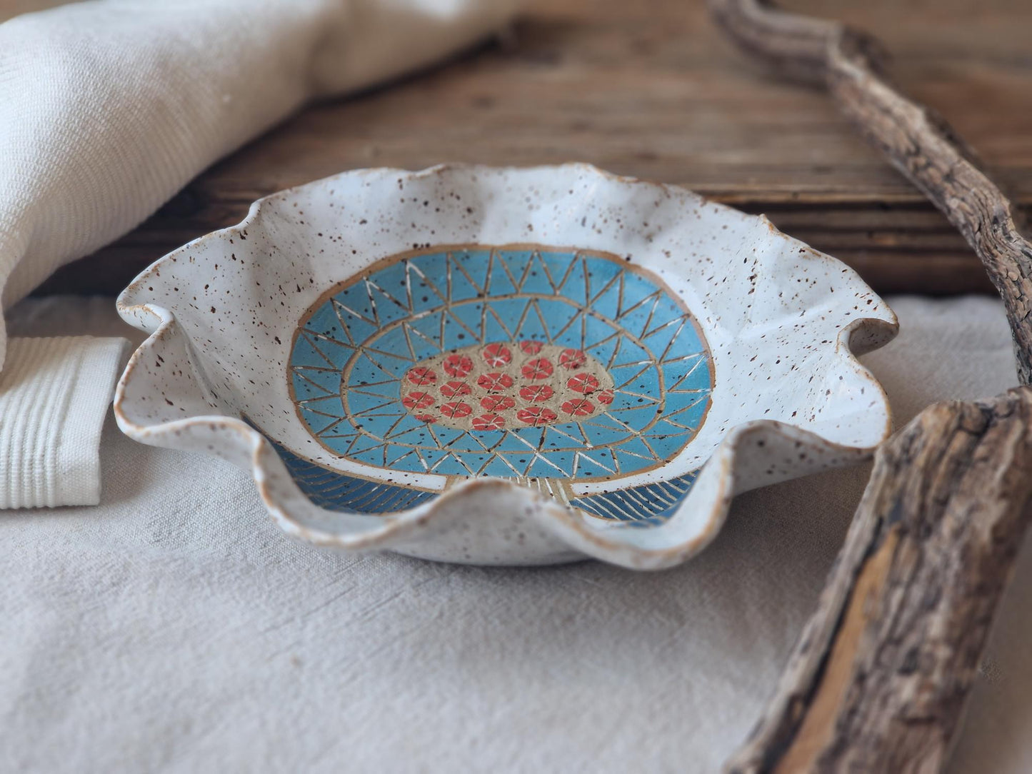 Floral Pasta Bowl Nr 2