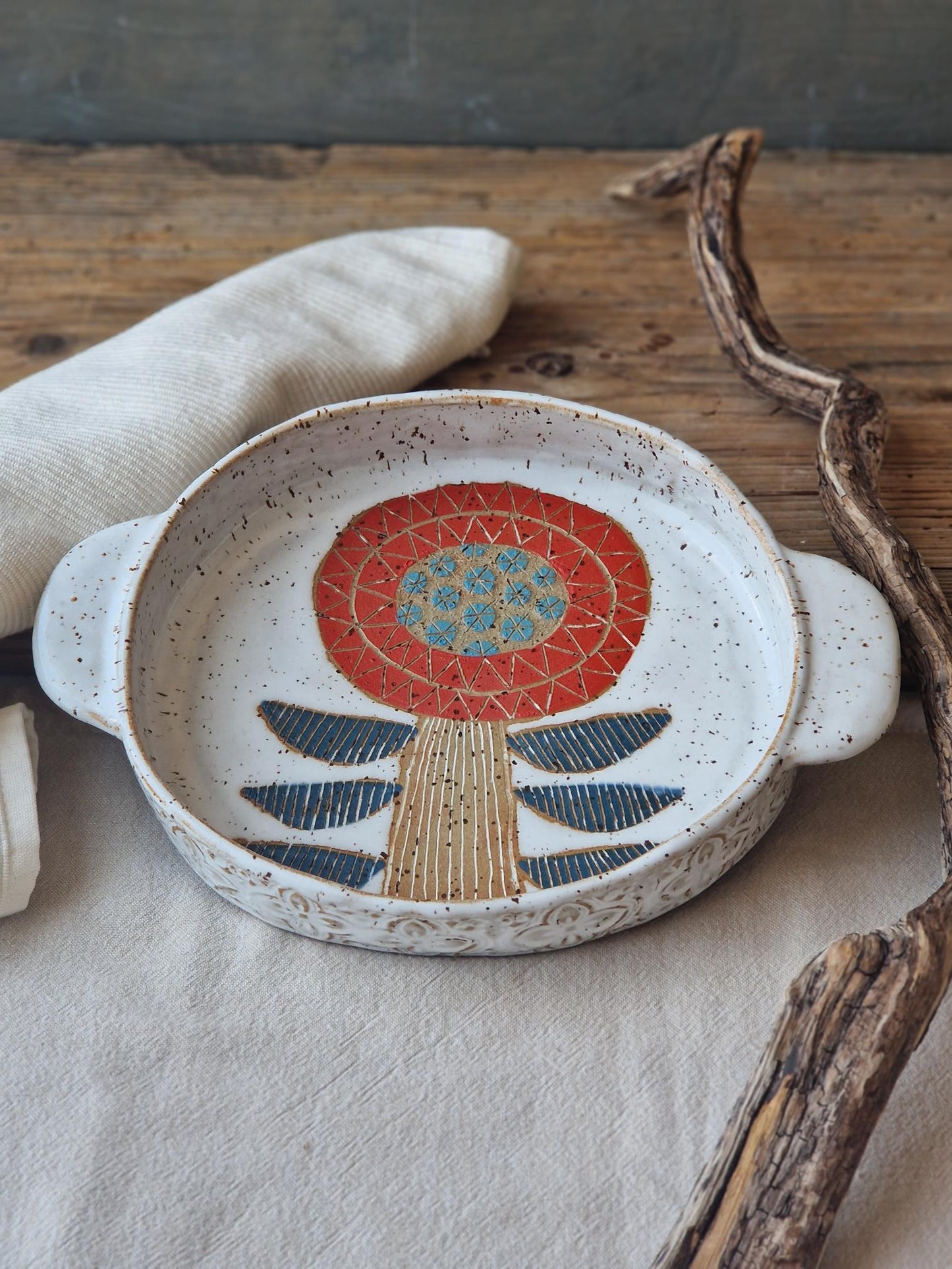 Floral Tray with Handles