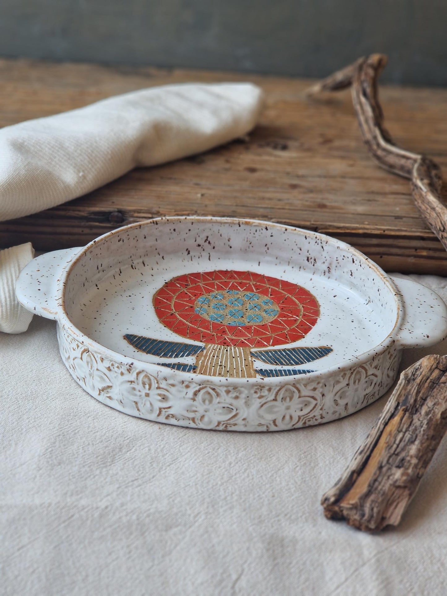 Floral Tray with Handles