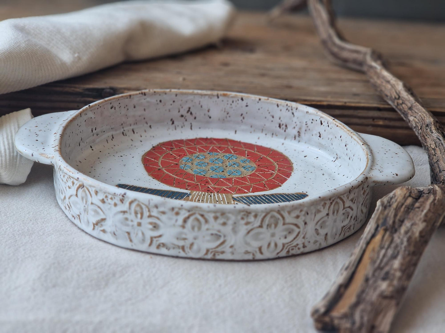 Floral Tray with Handles