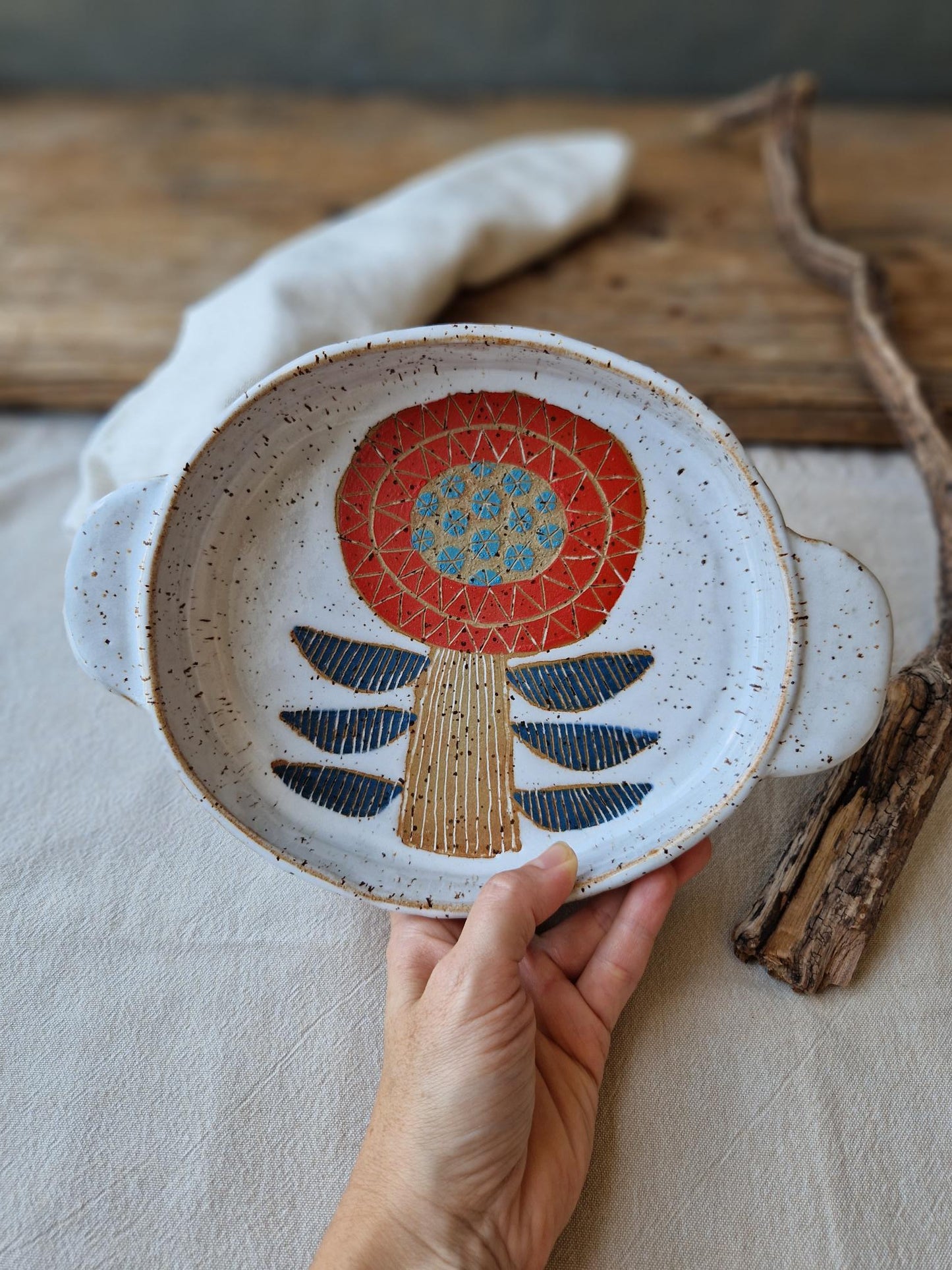 Floral Tray with Handles