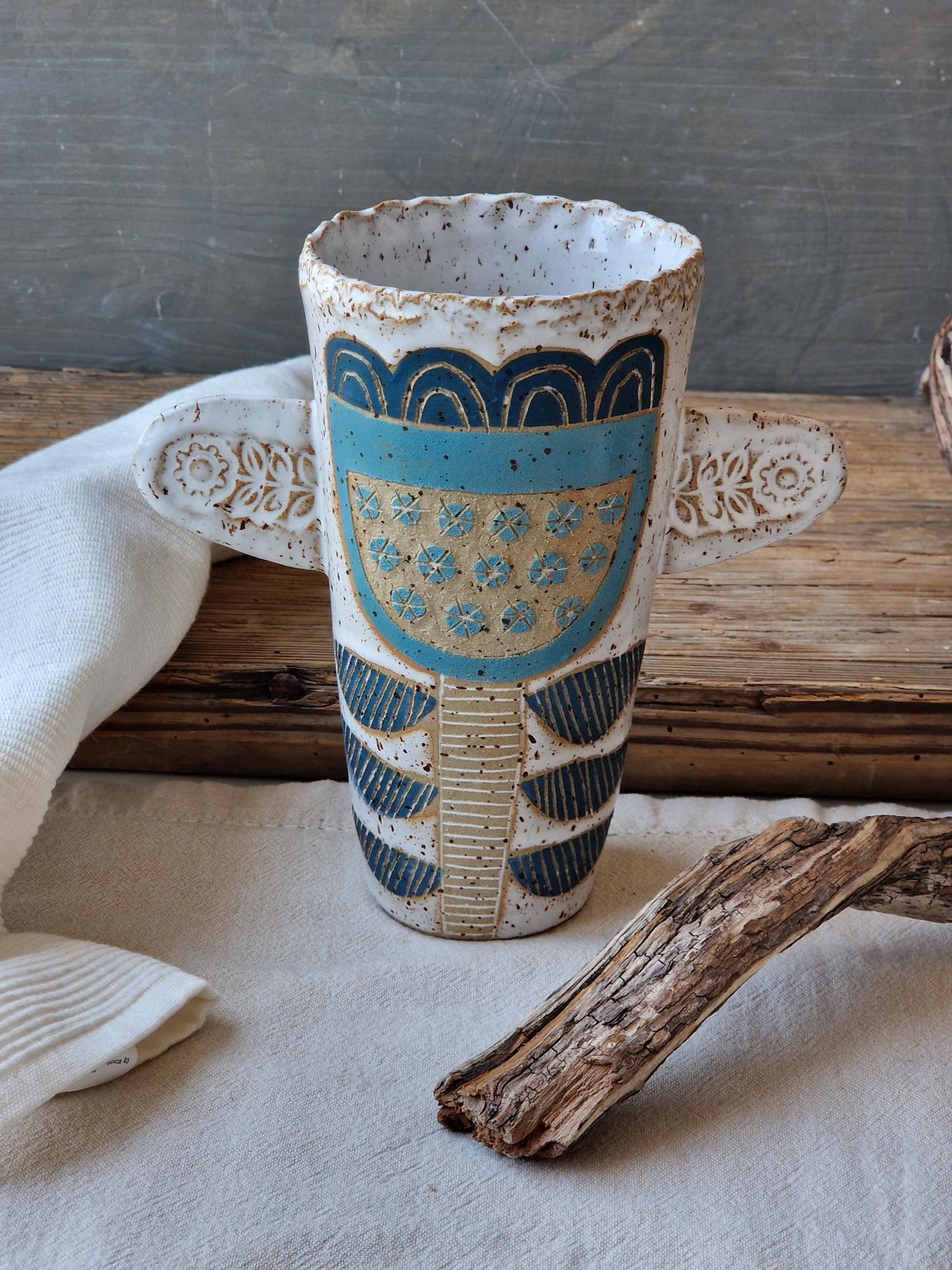 Slightly Flawed: Blue Tulip Vase