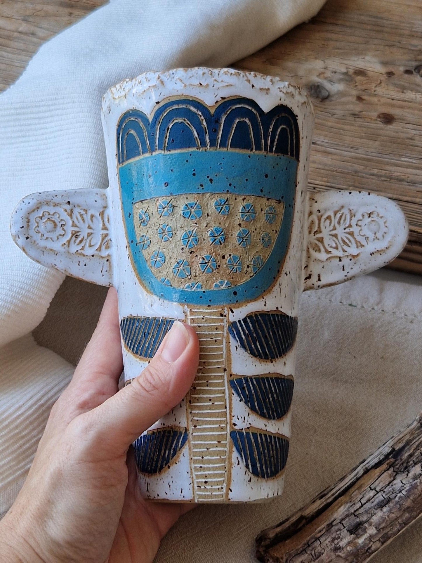 Slightly Flawed: Blue Tulip Vase