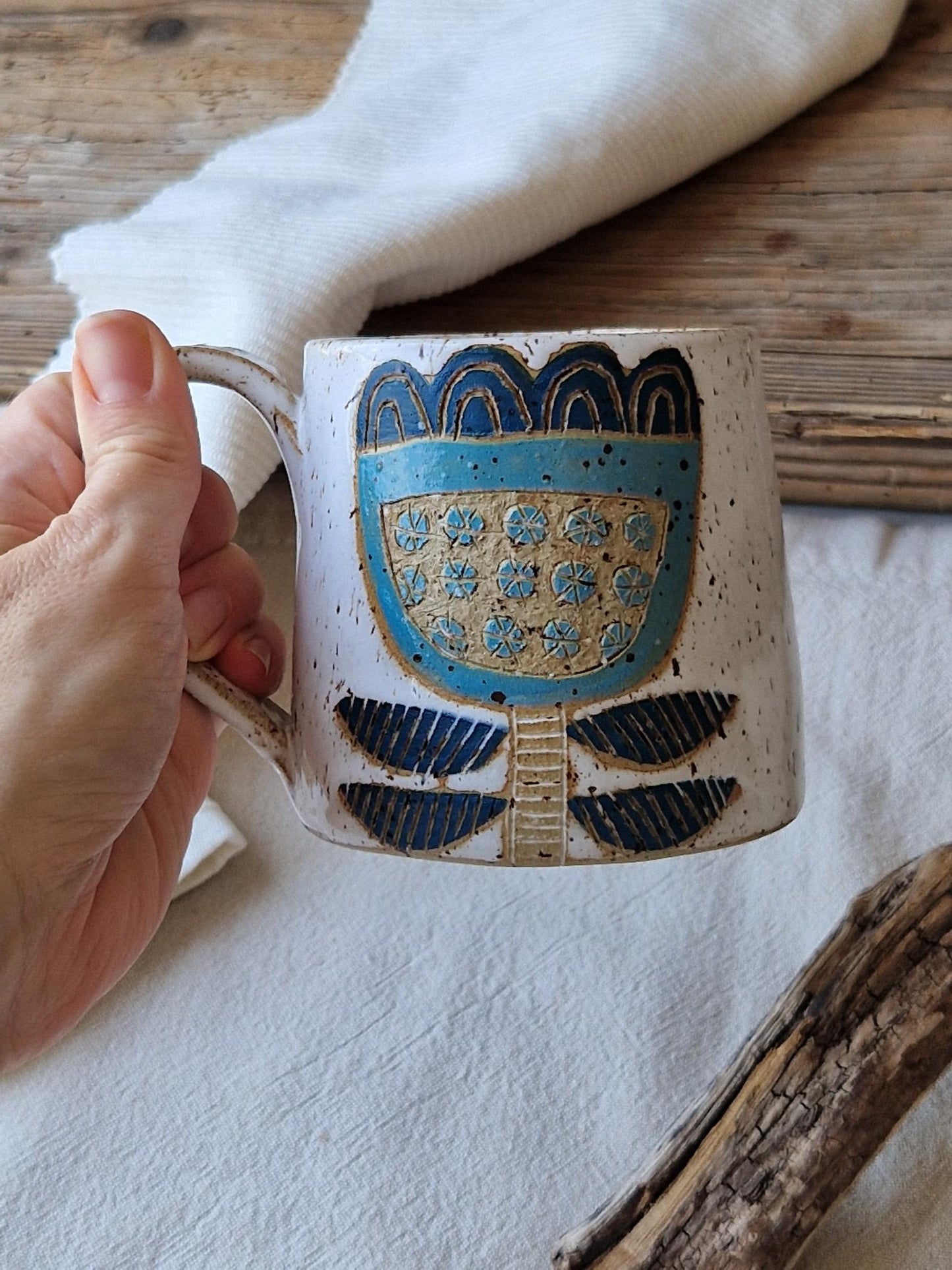 Blue Tulip Mug