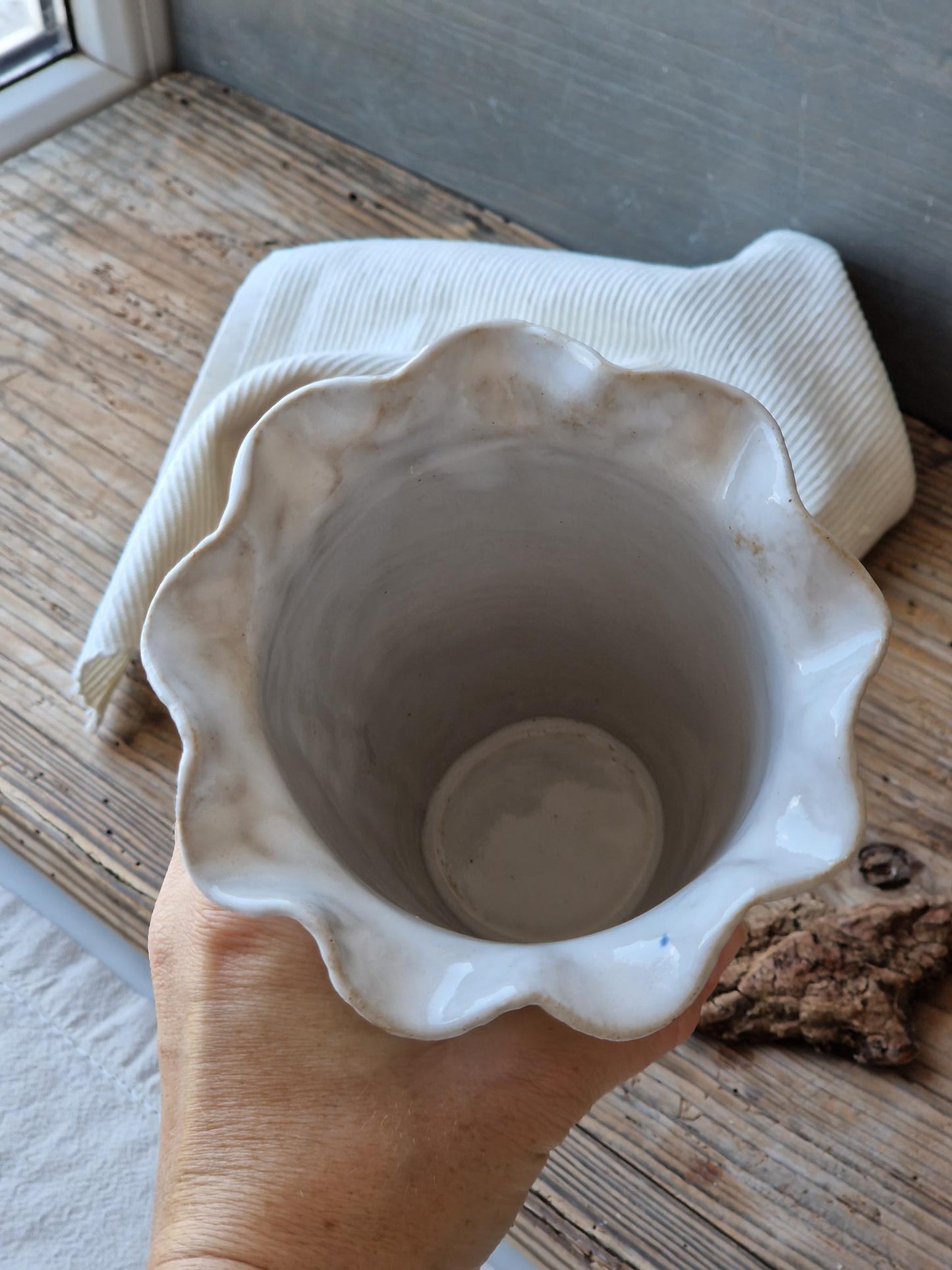 Wavy Floral Vase