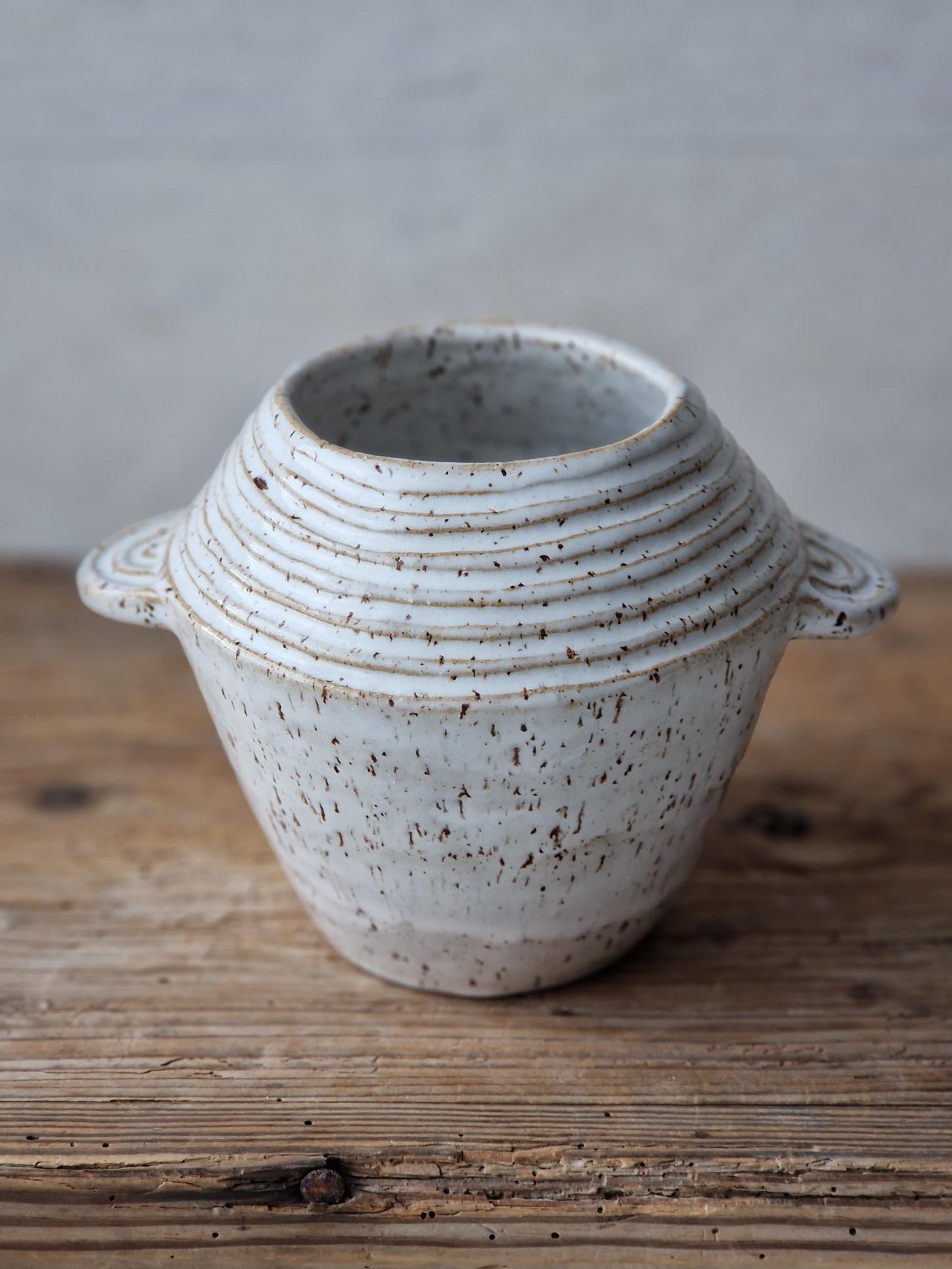 Slightly Flawed: Speckled White Vase