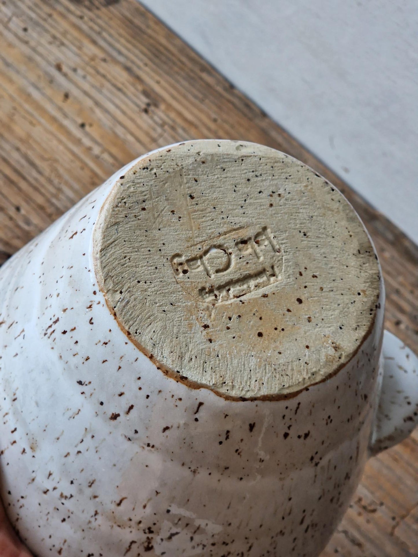 Slightly Flawed: Speckled White Vase