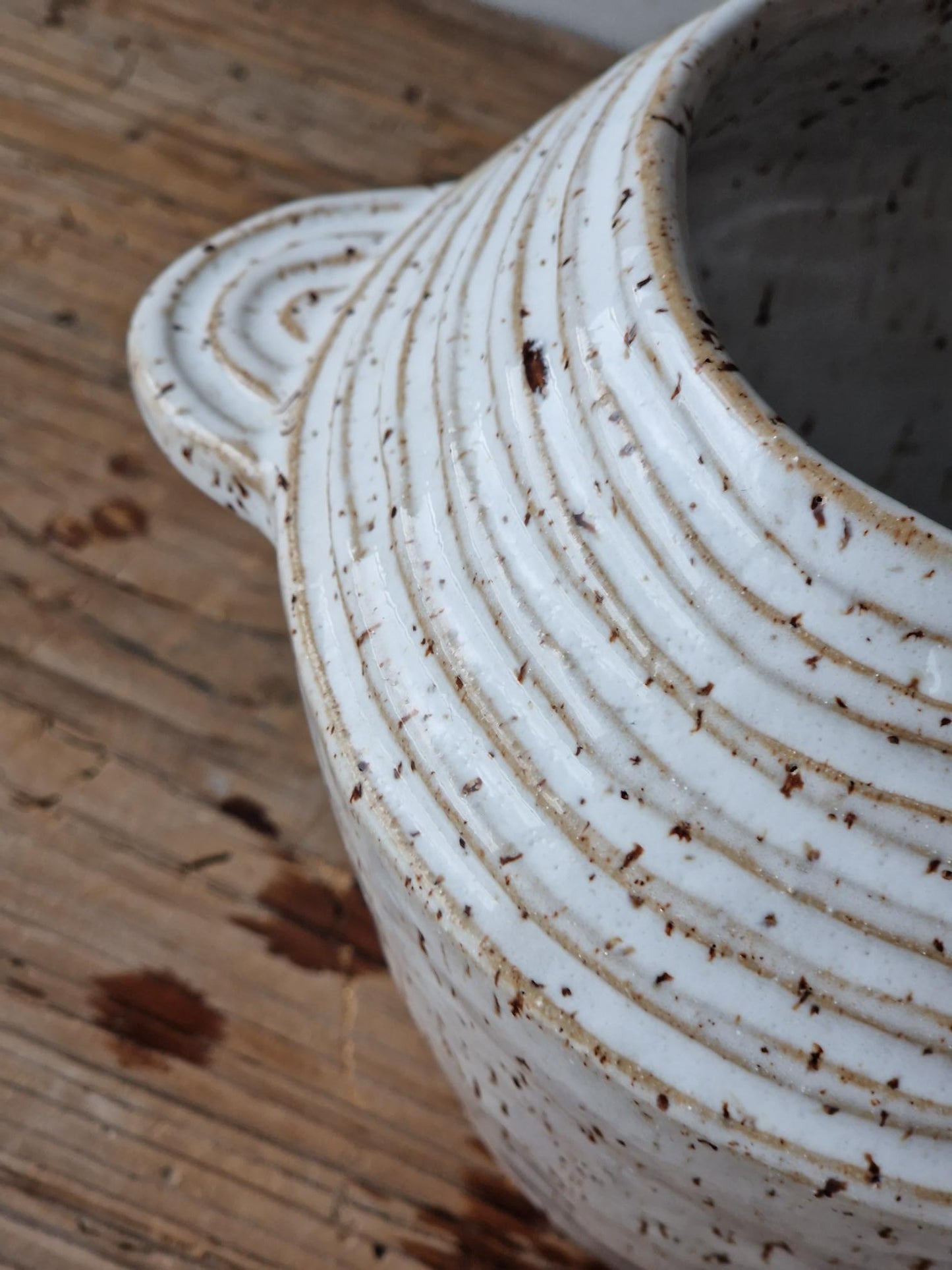 Slightly Flawed: Speckled White Vase