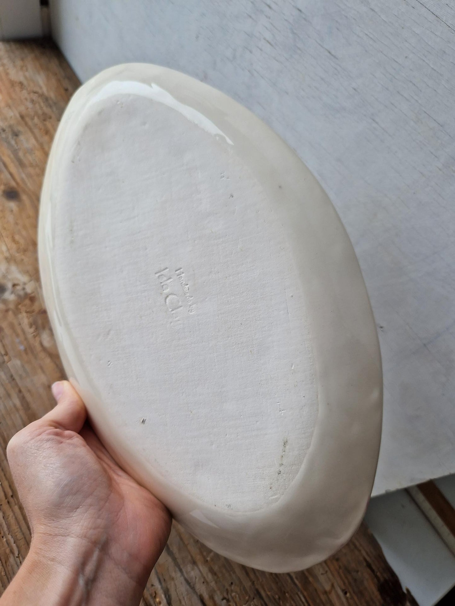 Fern Tray with Gold Rim