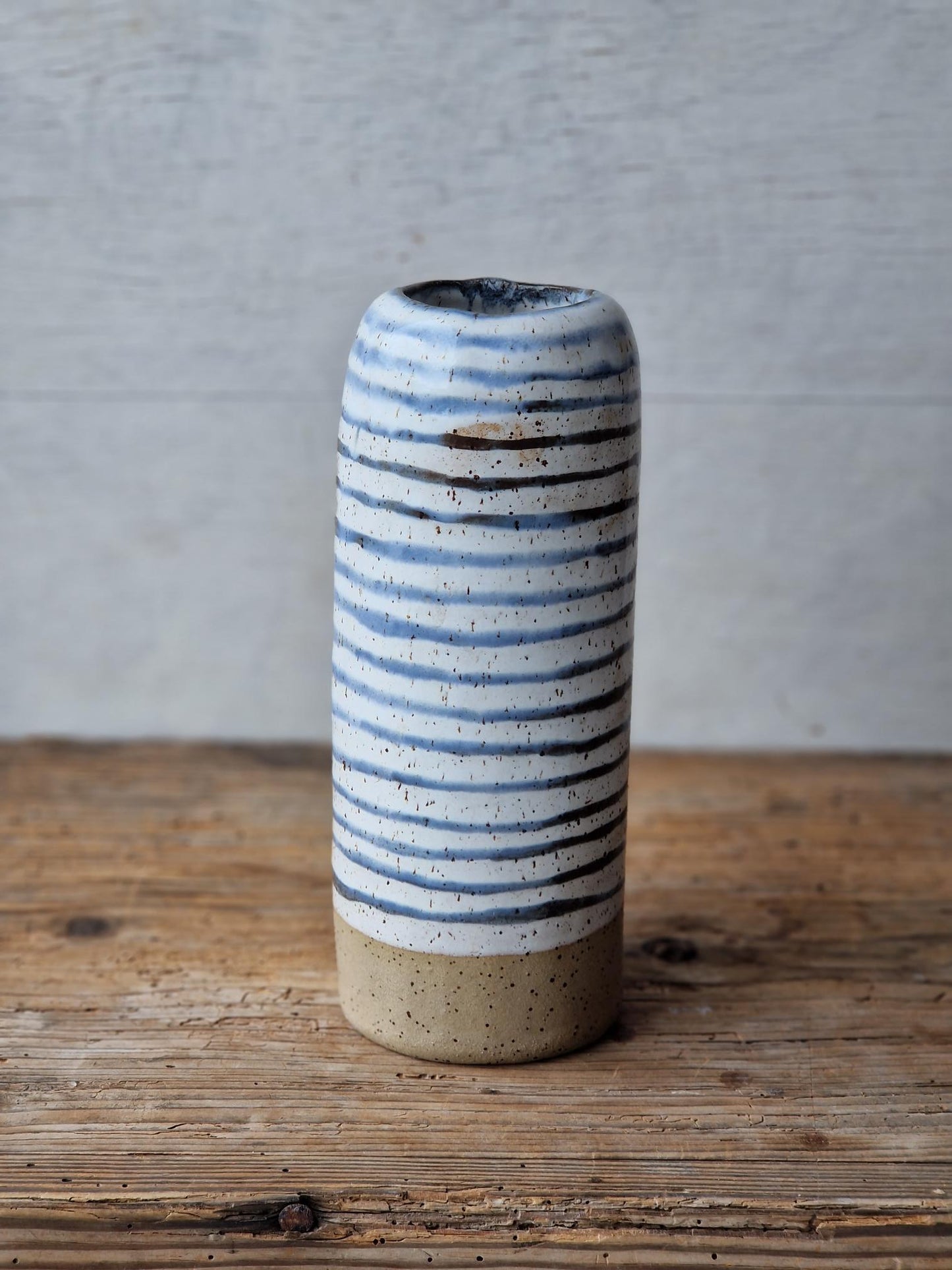 Stripy Tall Vase