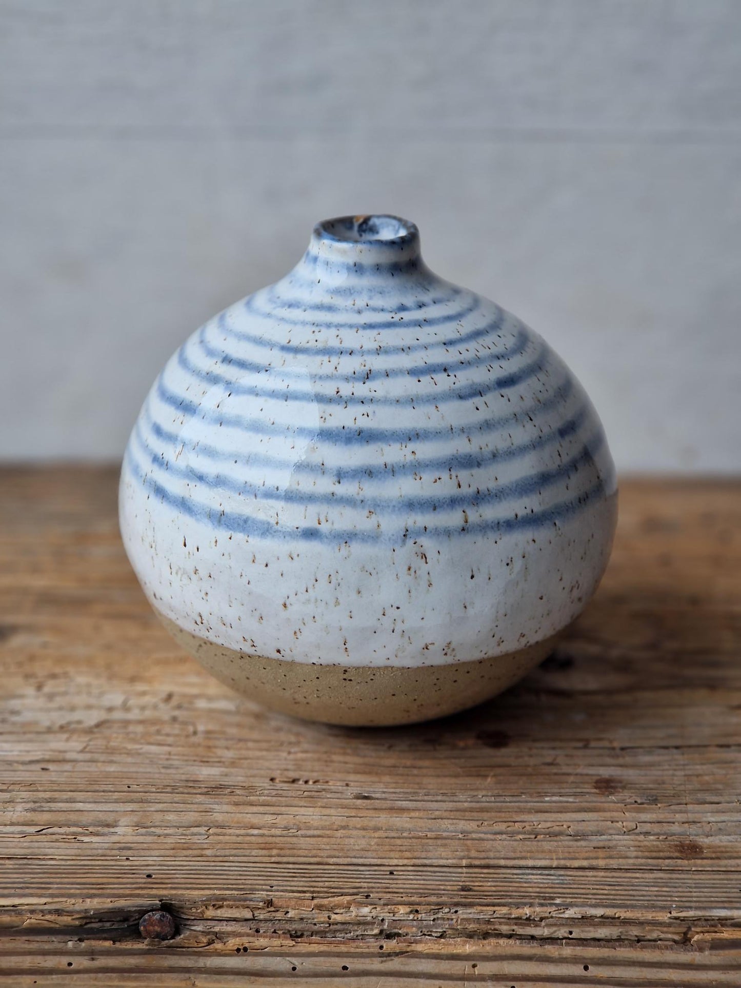 Stripy Orb Vase